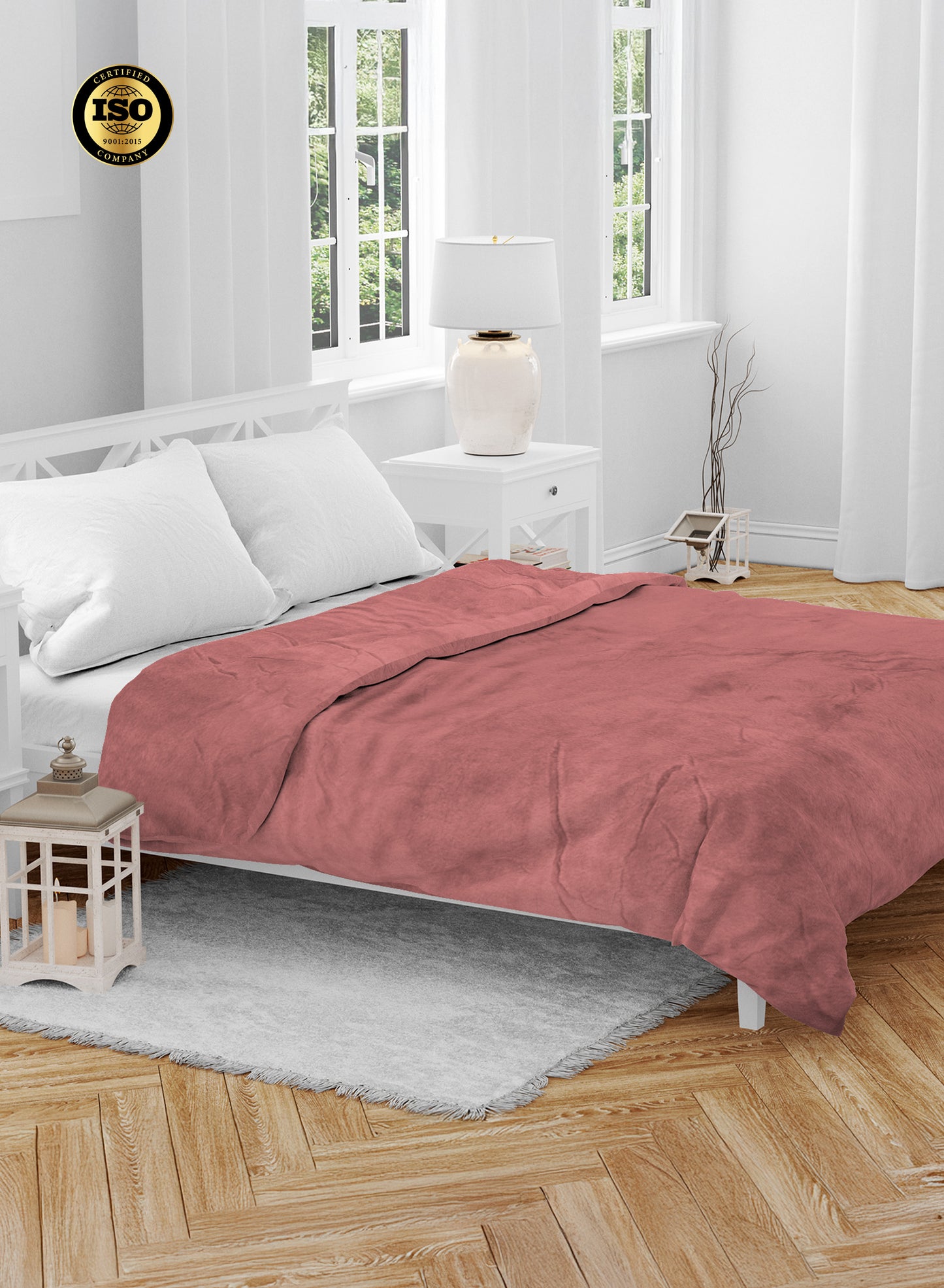 Single Flannel Fleece Blanket 160 × 220 cm – Luxury Soft Solid Single Ply Blanket, Premium Anti-Pill Polyester, Lightweight & Cozy by Parajohn