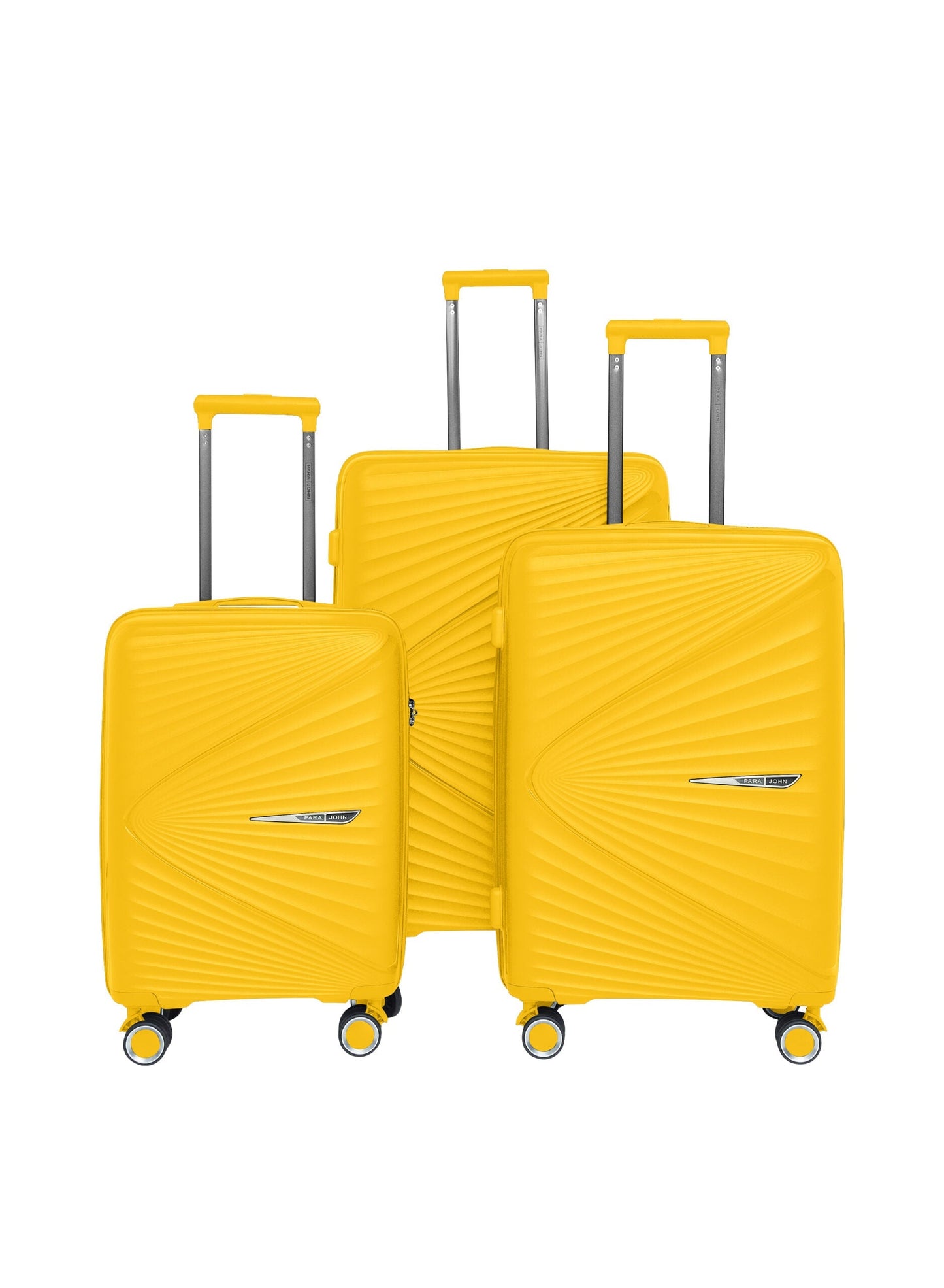 Frizzy 3-Piece PP Hardside Spinner Luggage Trolley Set PARA JOHN