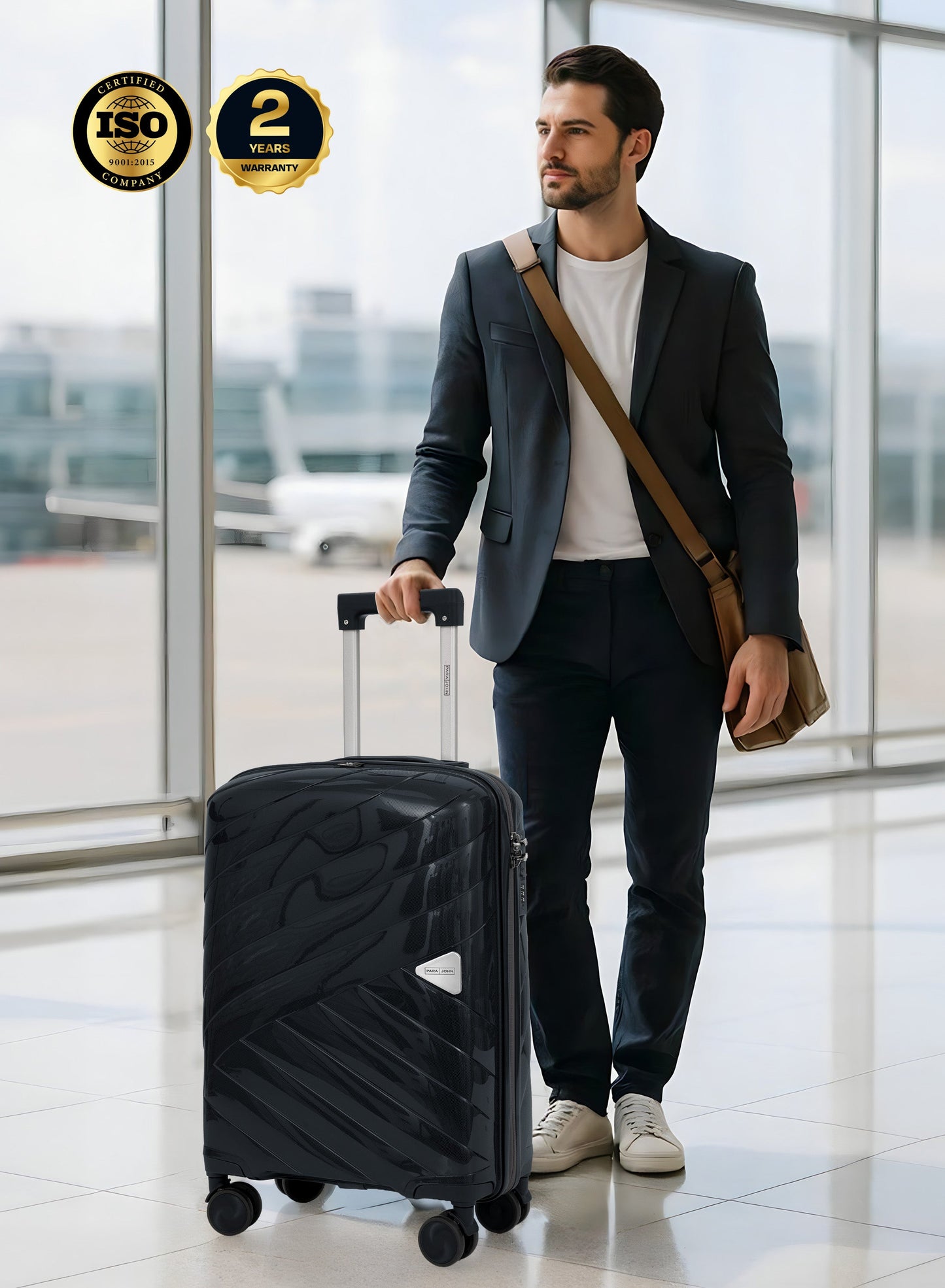 Parajohn Waves 1 Piece Cabin Size 20 inches Polypropylene Luggage Trolley 55cm PARAJOHN UAE