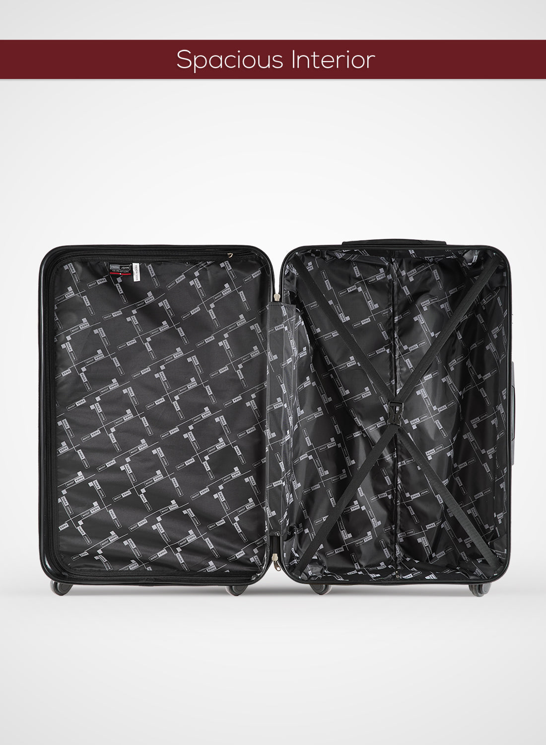 Parajohn Vizro Series 3 Piece Lightweight Luggage Set | Small 10KG, Medium 20KG & Large 30KG ABS 8 Wheels Luggage PARAJOHN UAE