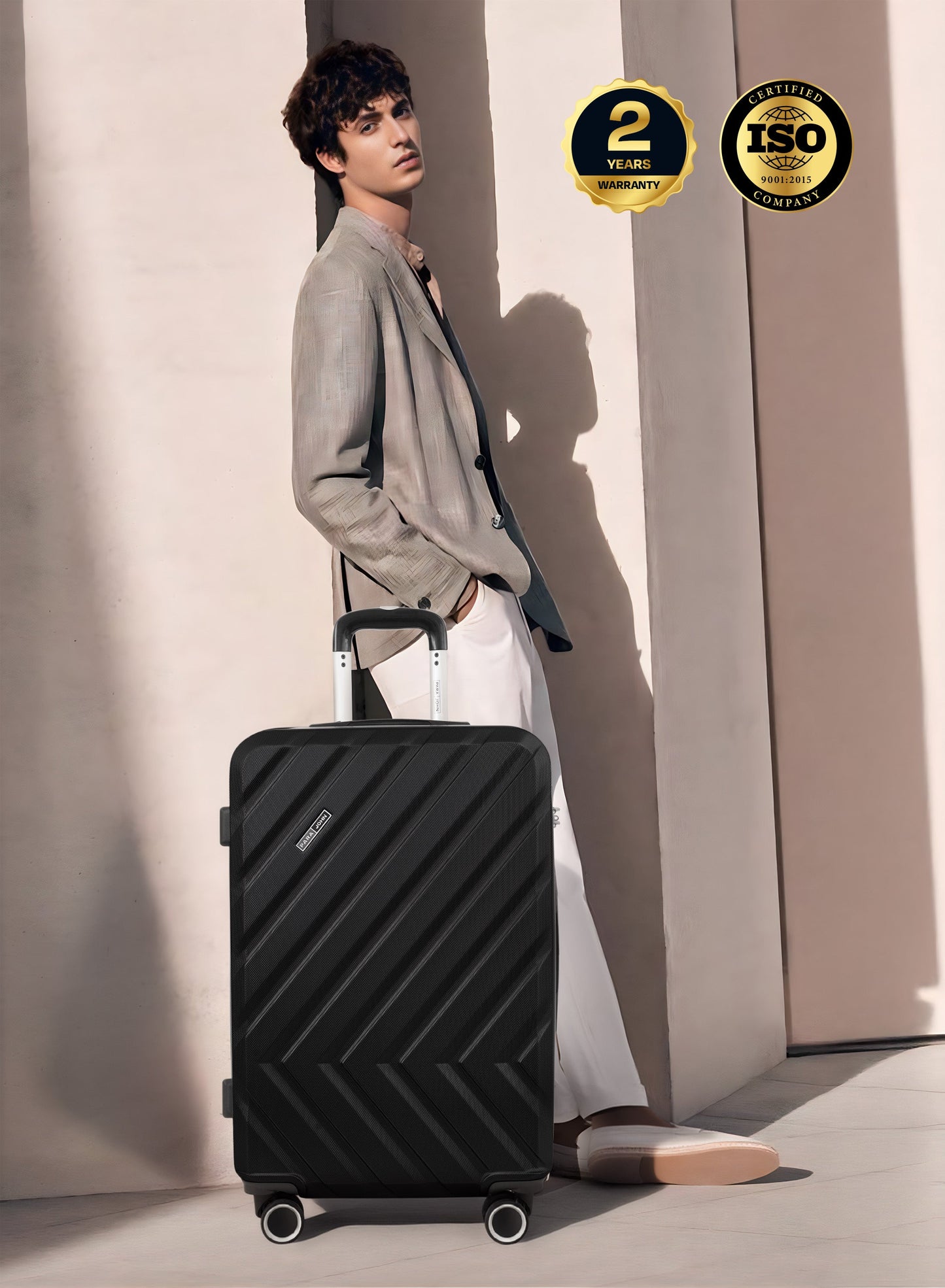 Parajohn Prisma Series 3 Piece Lightweight Luggage Set | Small 10KG, Medium 20KG & Large 30KG ABS 8 Wheels Luggage PARAJOHN UAE