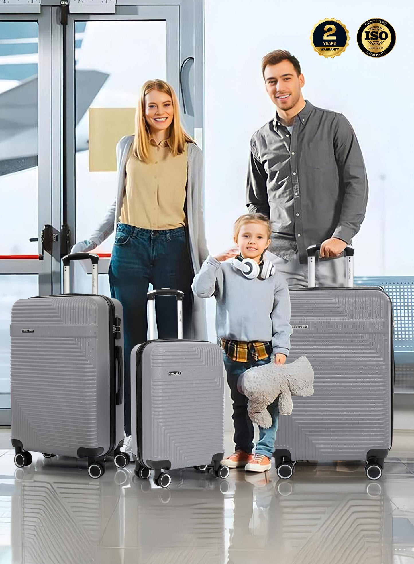 Parajohn Bravo Series 1 Piece Durable Lightweight Medium 24 inches Carrying 20KG Material-ABS 8 Wheels Hard sided Travel Suitcase PARAJOHN UAE