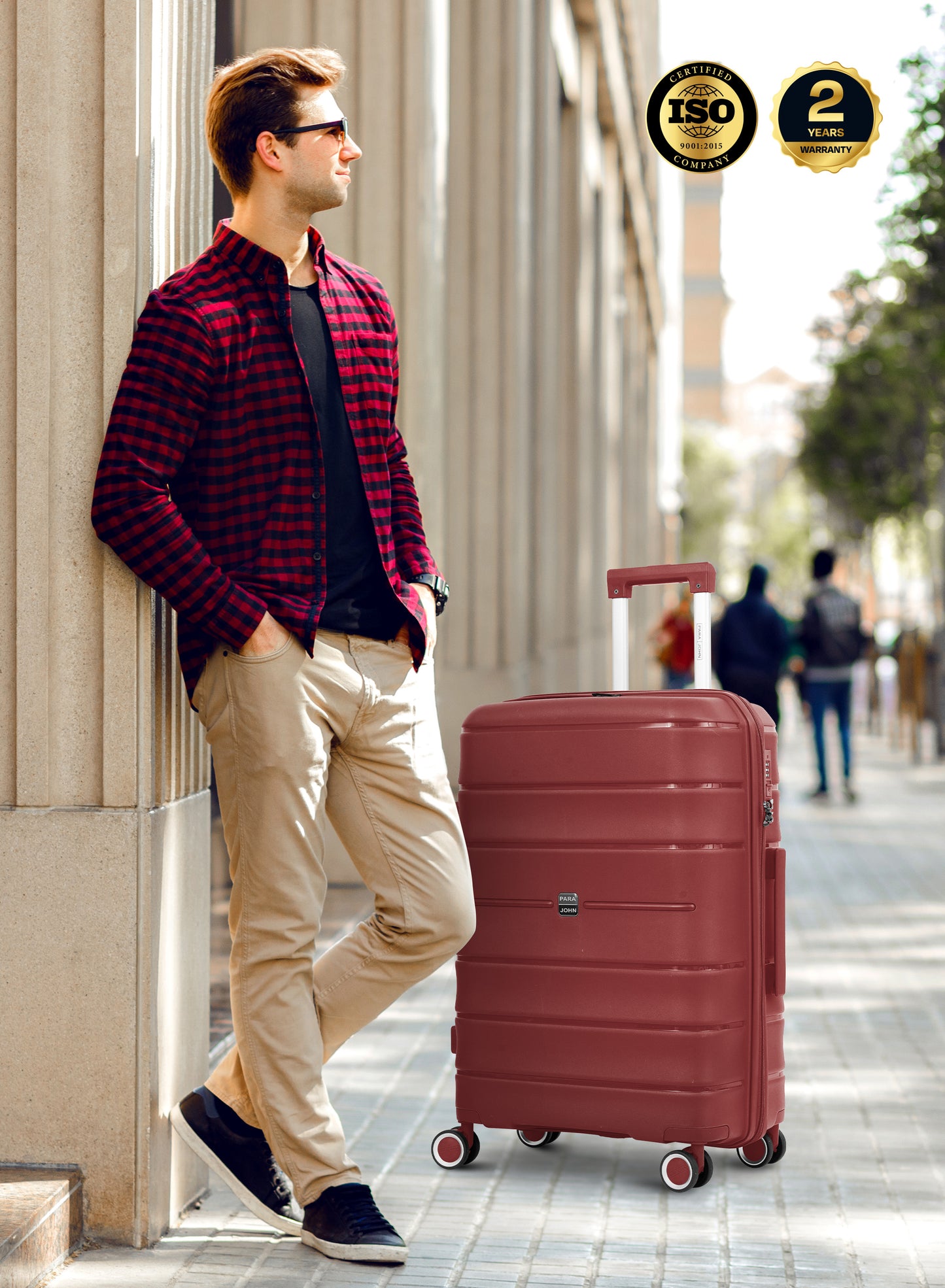 ZENSPIRE Series 3 Piece Premium Polypropylene Luggage Set