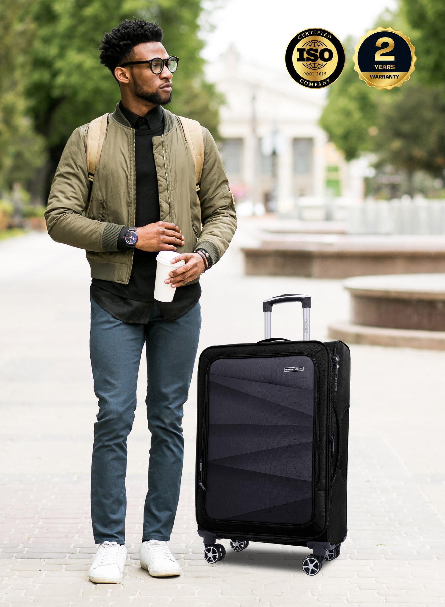 Shadow 3 Pieces Set 8 Wheels Soft Luggage