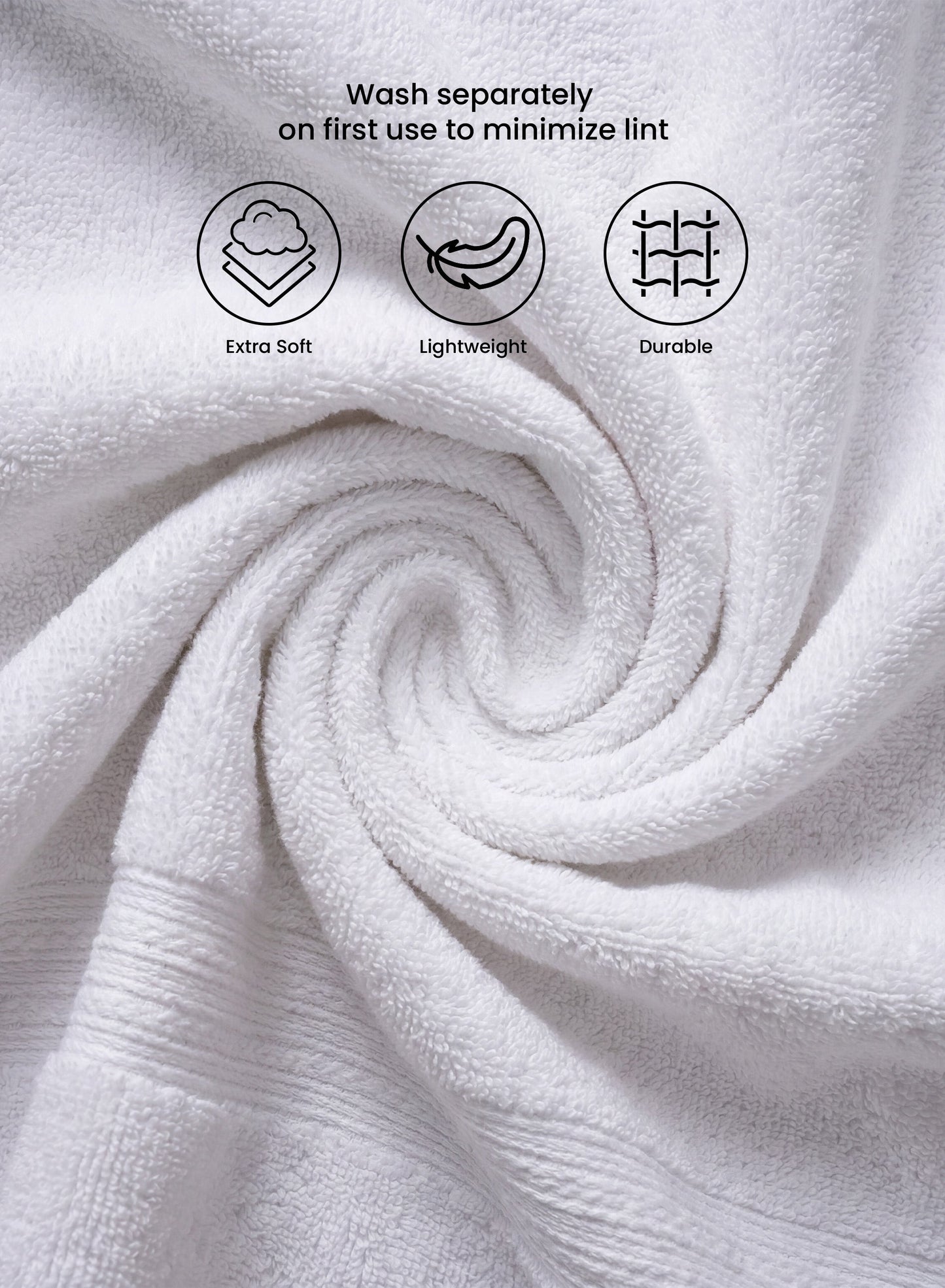 ParryLife Luxurious 100%Cotton 1 Piece, 500 GSM, Fade Resistant & Highly Absorbent, 70x140 cm PARAJOHN UAE