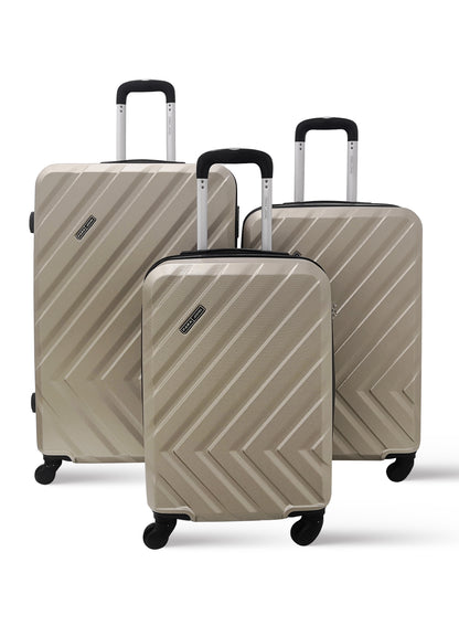 Prisma 3-Piece ABS Hardside Spinner Luggage Trolley Set