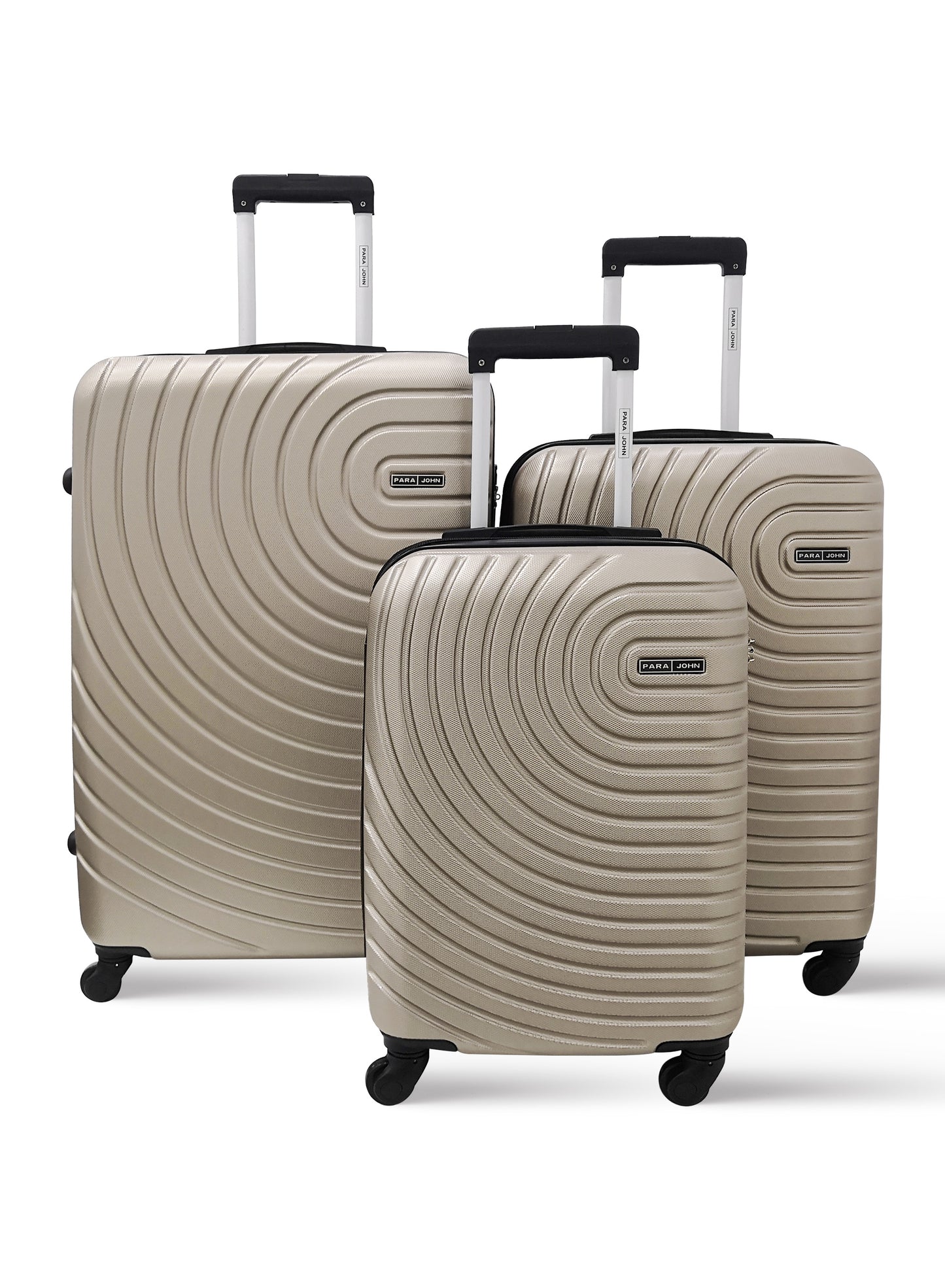 Circles 3-Piece ABS Hardside Spinner Luggage Trolley Set