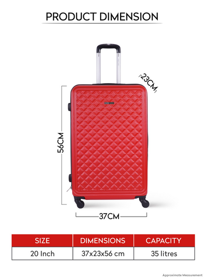 Single Size, Cabin Carry 20" Check-in luggage trolley