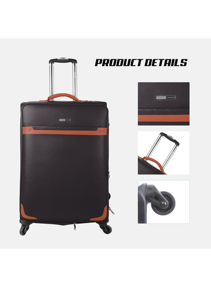 BigBolt 4-Piece PU Leather Premium Luggage Trolley Set