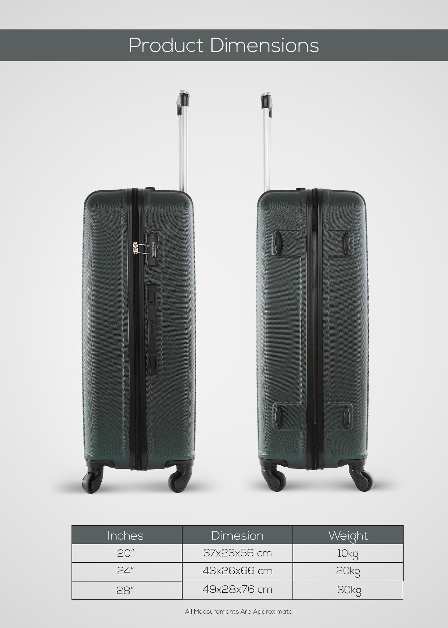 Keno 28 inch ABS Check-in  Luggage Trolley