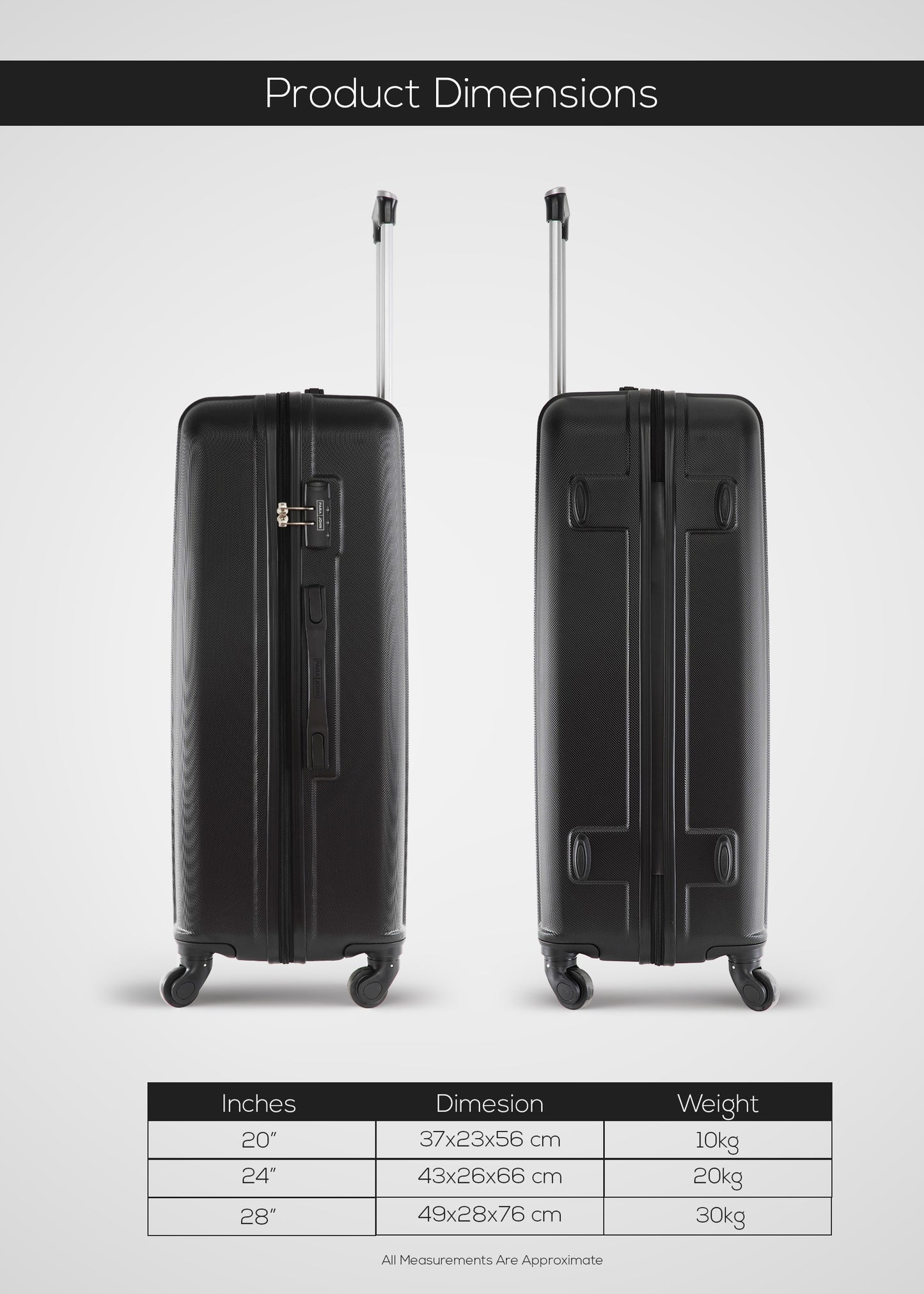 Keno 28 inch ABS Check-in  Luggage Trolley