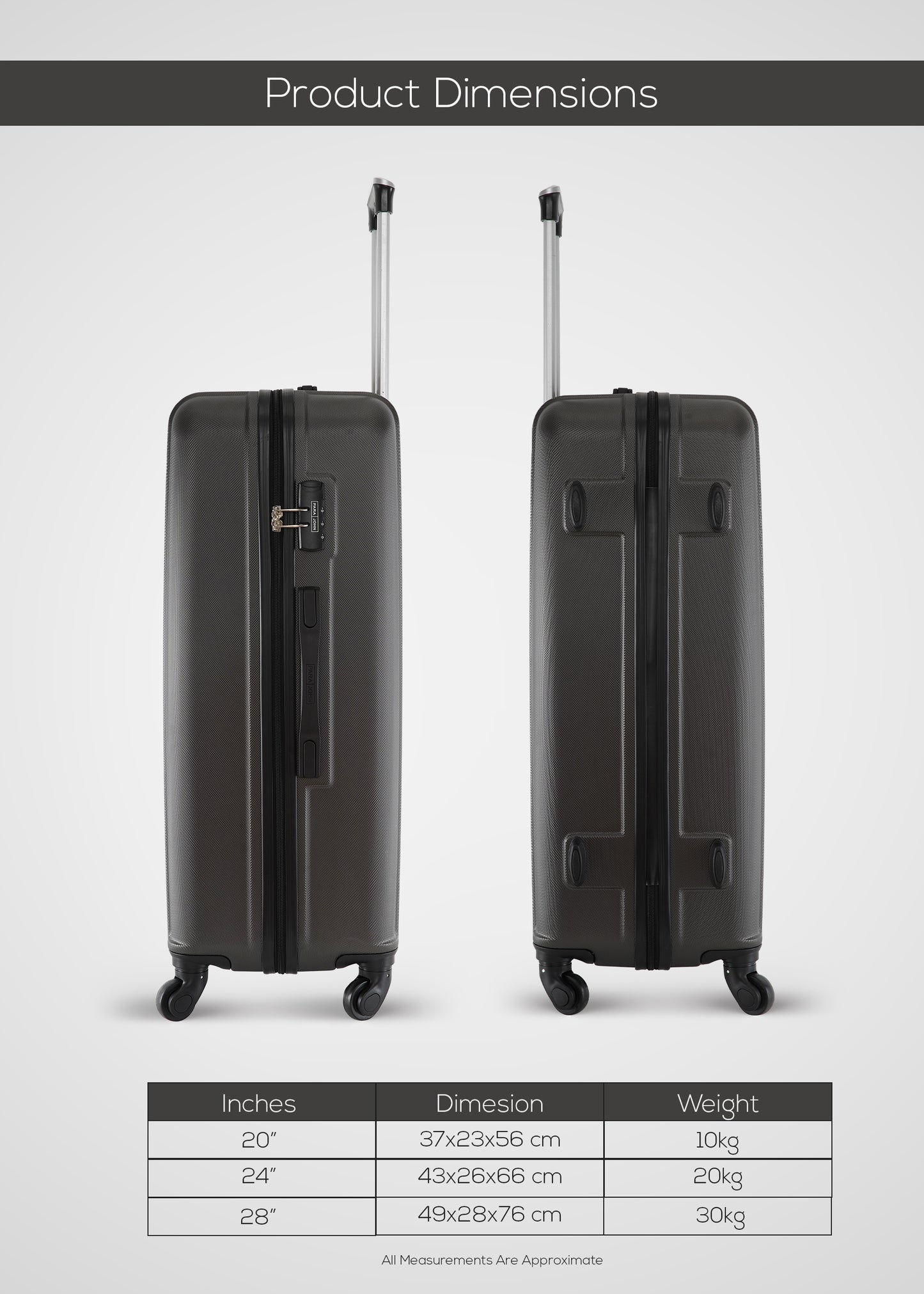 Keno 28 inch ABS Check-in  Luggage Trolley