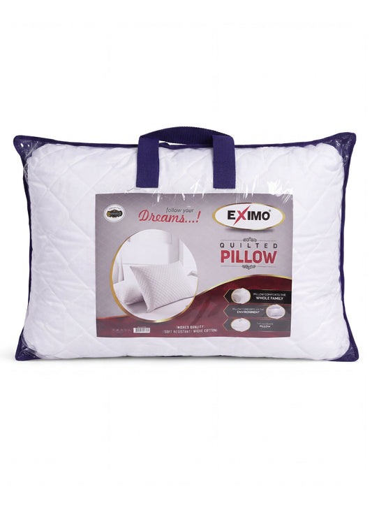 EXIMO ComfortQuilt Pillow — Soft Support & Breathable Comfort | 45x65cm Hollow Fiber  PARAJOHN UAE