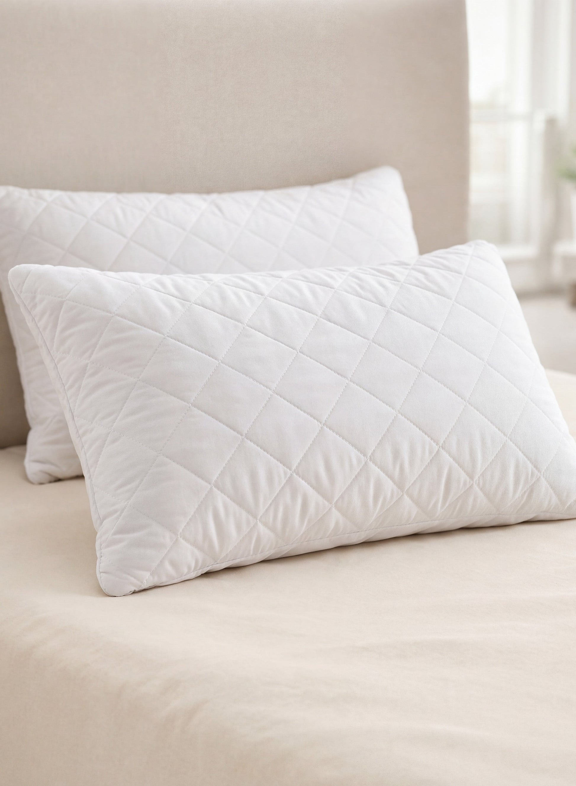 EXIMO ComfortQuilt Pillow — Soft Support & Breathable Comfort | 45x65cm Hollow Fiber  PARAJOHN UAE
