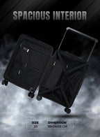 Parajohn Strada 56cm Cabin Luggage – 1-Piece PC Hard-Sided Travel Suitcase with Smooth Spinner Wheels for Easy Carry  PARAJOHN UAE