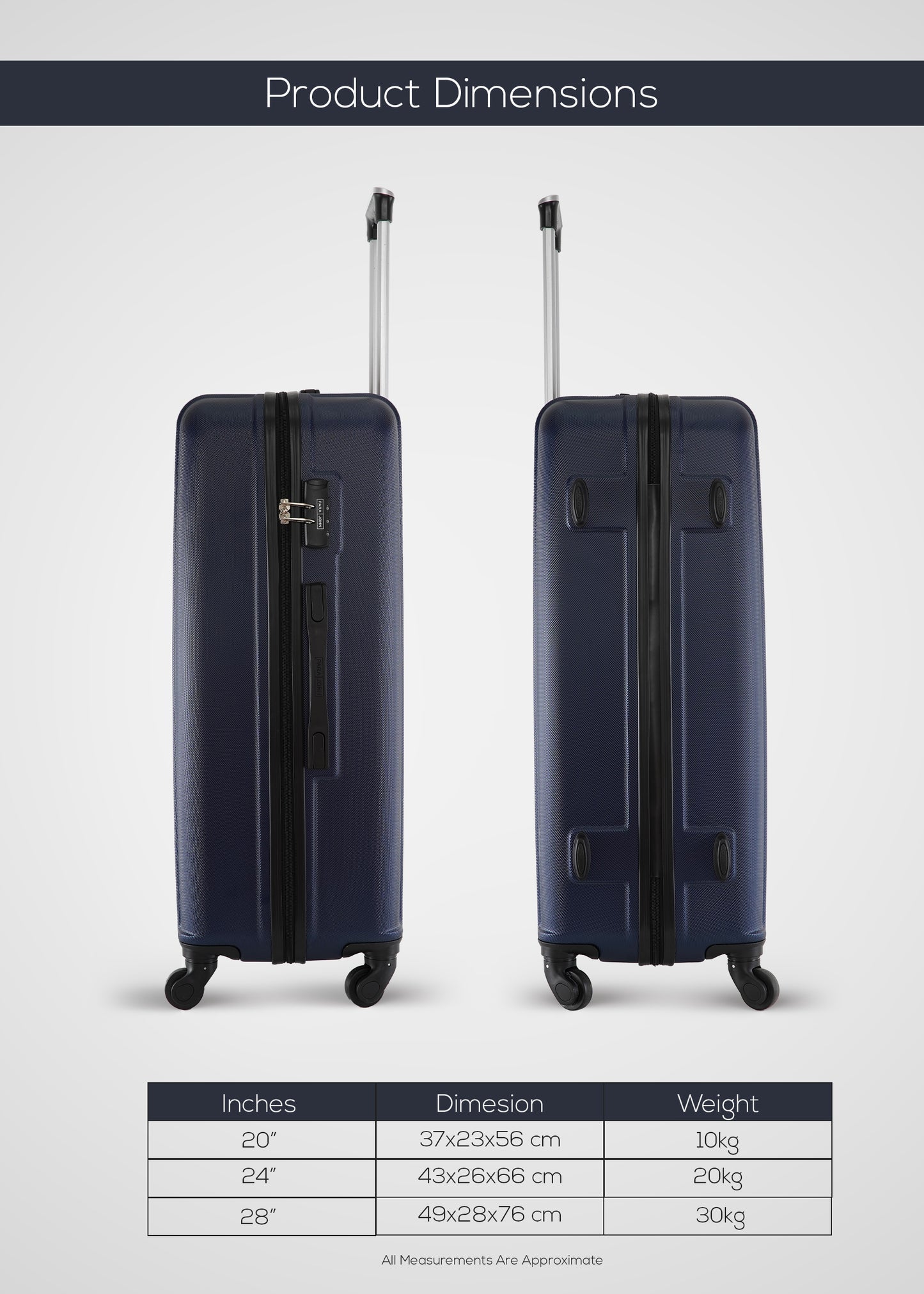 Keno 28 inch ABS Check-in  Luggage Trolley