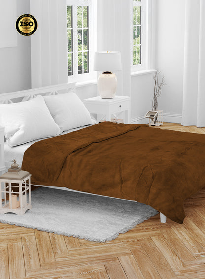 Single Flannel Fleece Blanket 160 × 220 cm – Luxury Soft Solid Single Ply Blanket, Premium Anti-Pill Polyester, Lightweight & Cozy by Parajohn