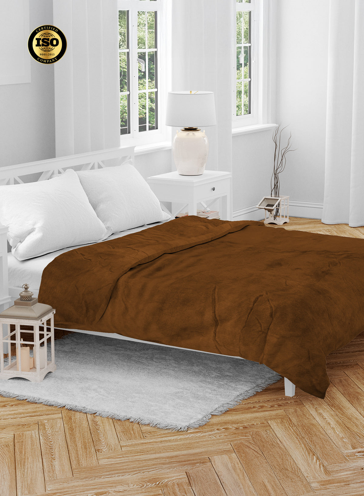 Parajohn Single Flannel Fleece Blanket | Anti-Pill Polyester – Single Bed Size