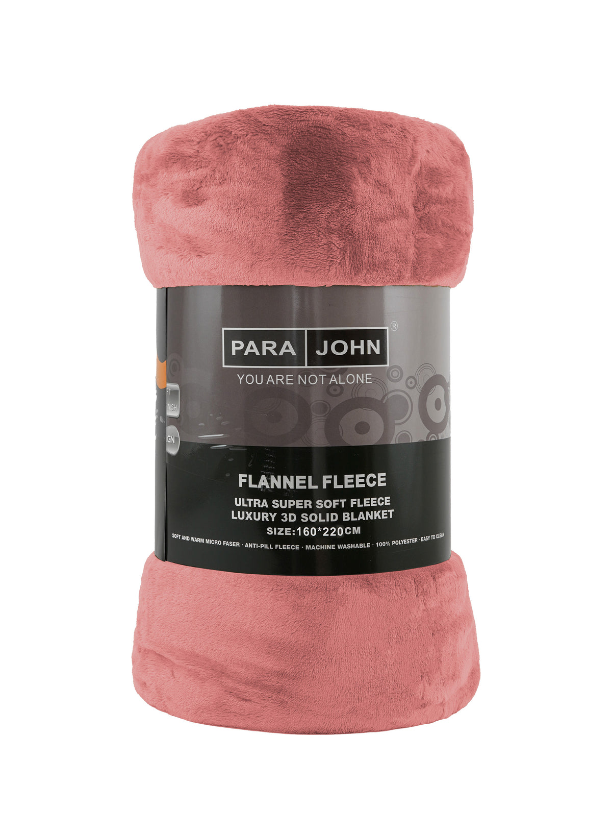 Parajohn Single Flannel Fleece Blanket | Anti-Pill Polyester – Single Bed Size
