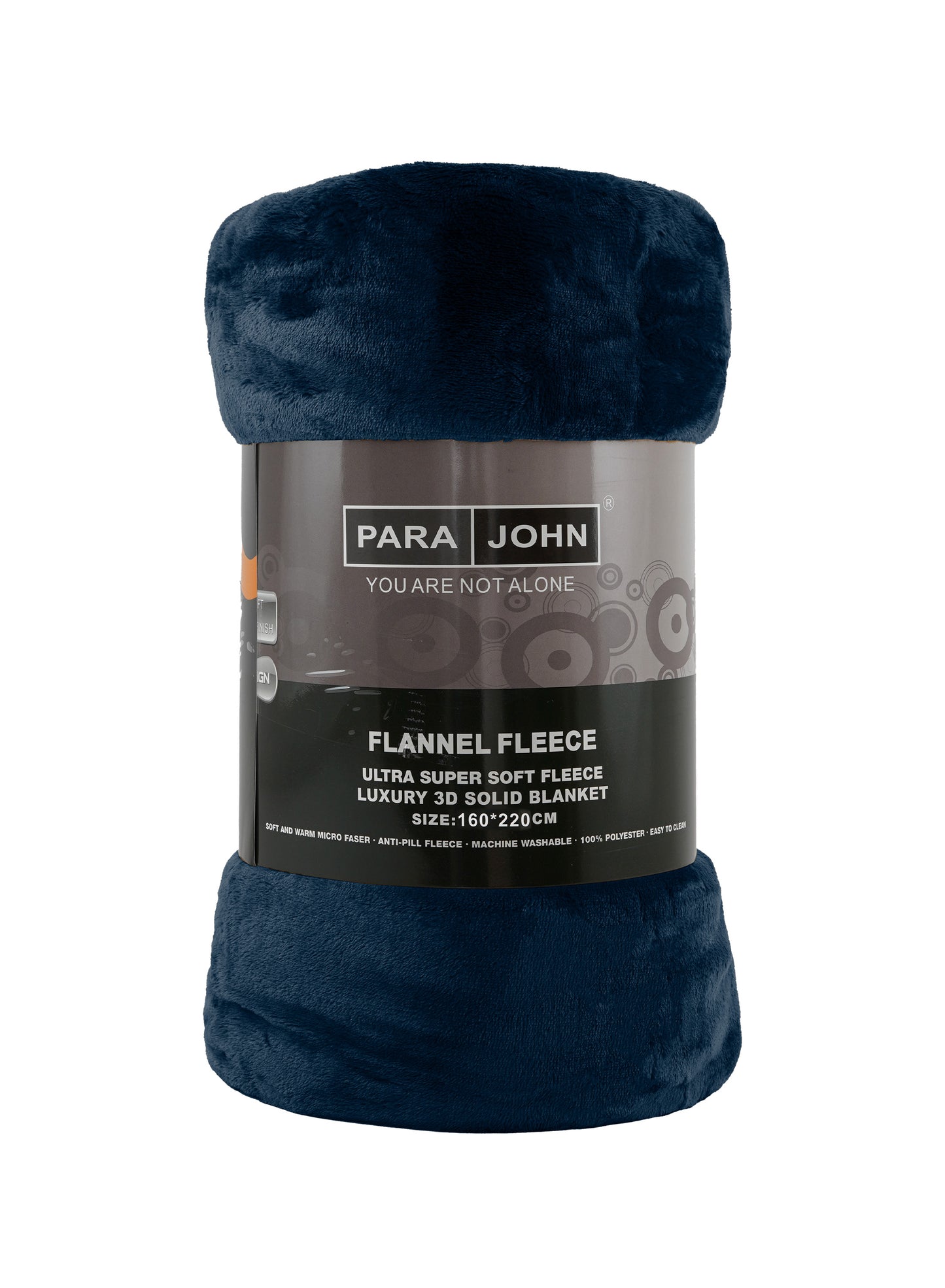 Single Flannel Fleece Blanket 160 × 220 cm – Luxury Soft Solid Single Ply Blanket, Premium Anti-Pill Polyester, Lightweight & Cozy by Parajohn