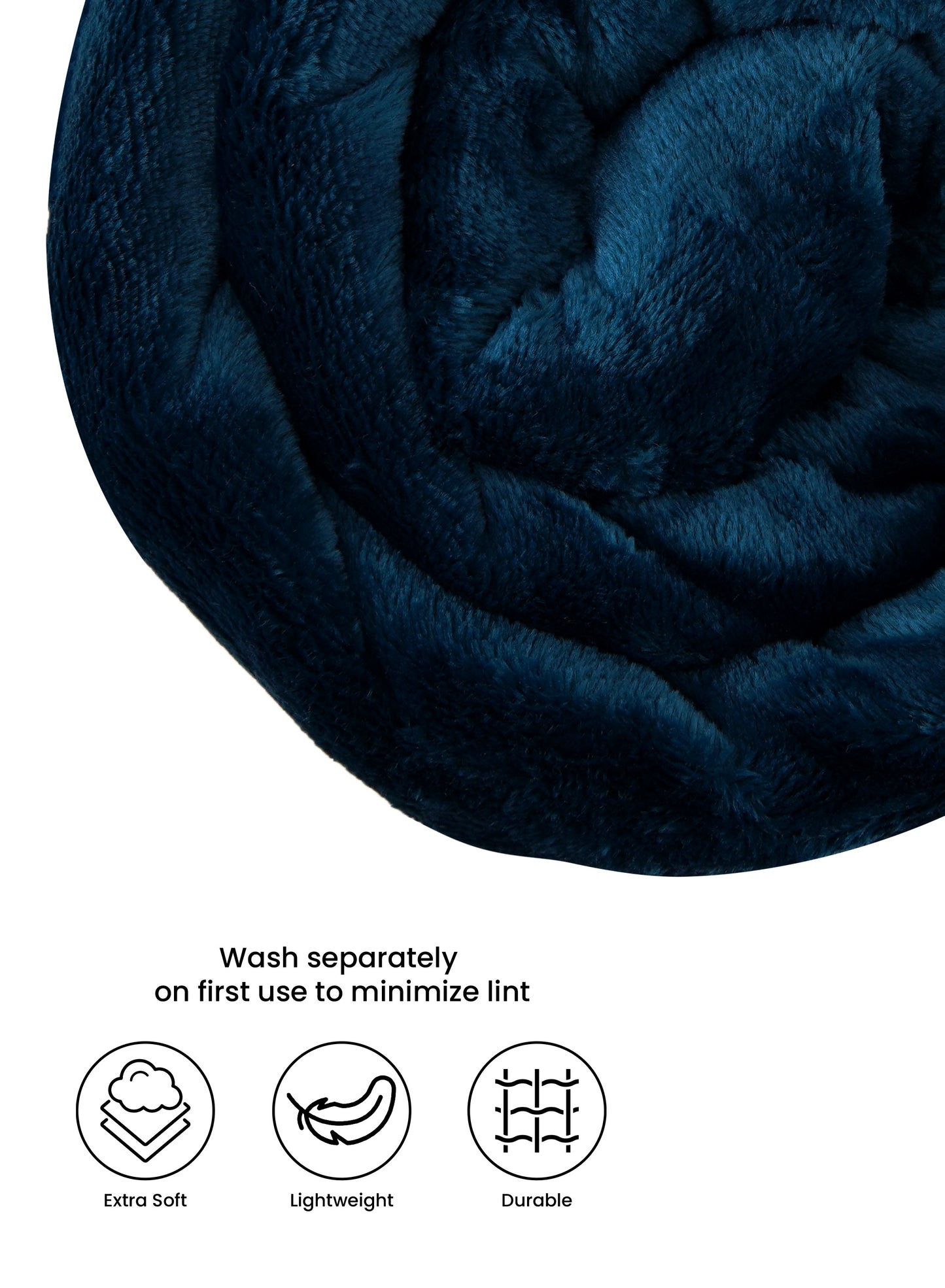 Single Flannel Fleece Blanket 160 × 220 cm – Luxury Soft Solid Single Ply Blanket, Premium Anti-Pill Polyester, Lightweight & Cozy by Parajohn