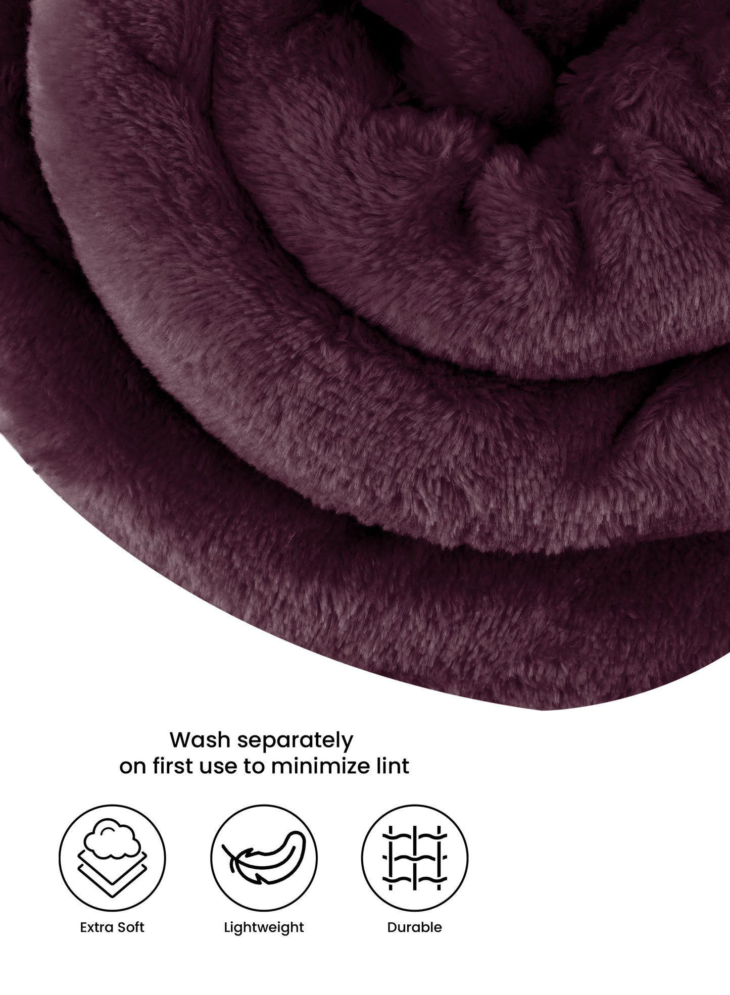 Single Flannel Fleece Blanket 160 × 220 cm – Luxury Soft Solid Single Ply Blanket, Premium Anti-Pill Polyester, Lightweight & Cozy by Parajohn