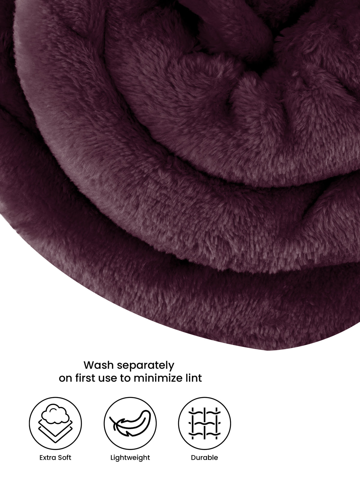 Parajohn Single Flannel Fleece Blanket | Anti-Pill Polyester – Single Bed Size