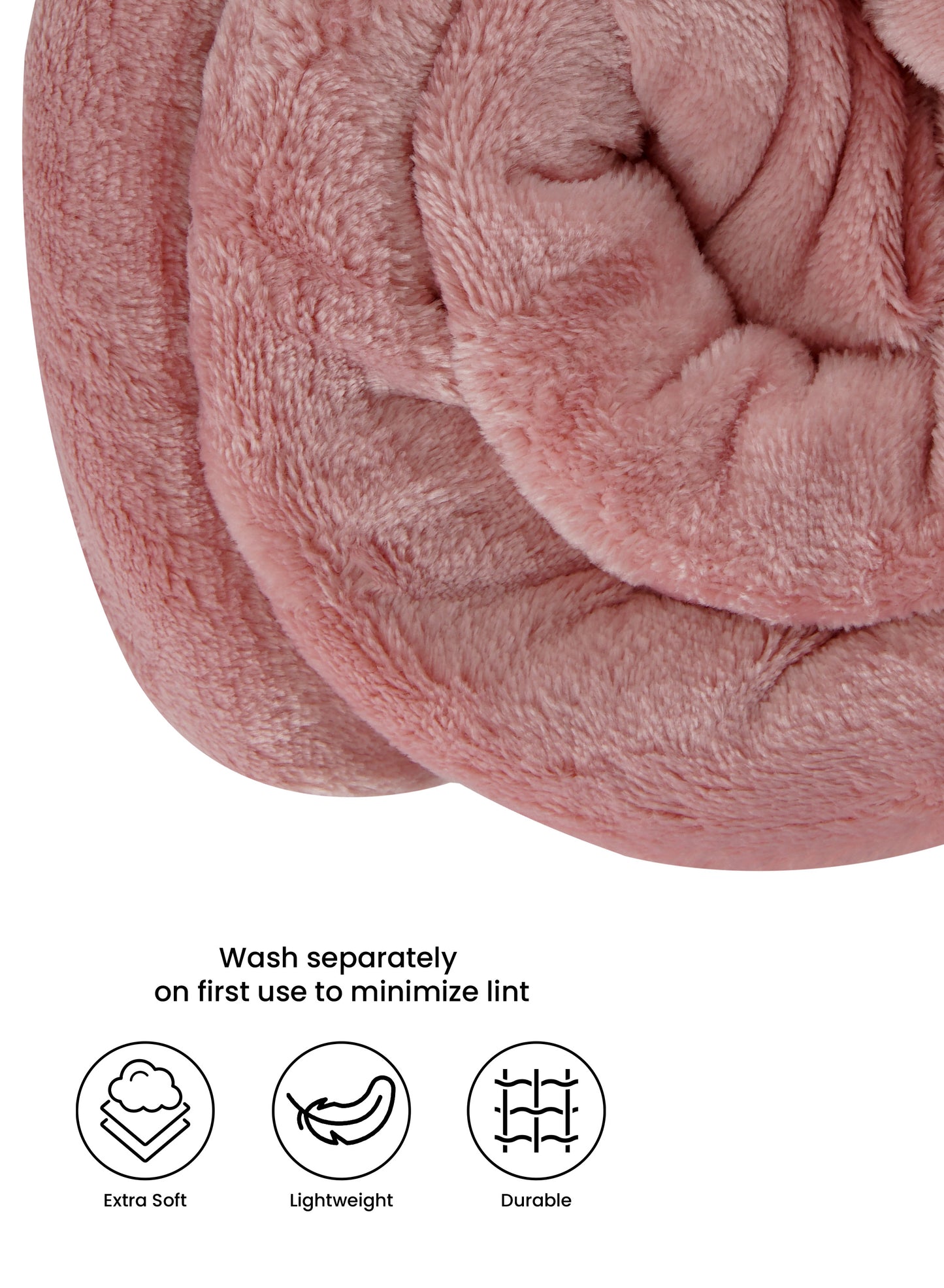 Single Flannel Fleece Blanket 160 × 220 cm – Luxury Soft Solid Single Ply Blanket, Premium Anti-Pill Polyester, Lightweight & Cozy by Parajohn