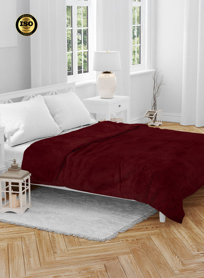 Single Flannel Fleece Blanket 160 × 220 cm – Luxury Soft Solid Single Ply Blanket, Premium Anti-Pill Polyester, Lightweight & Cozy by Parajohn