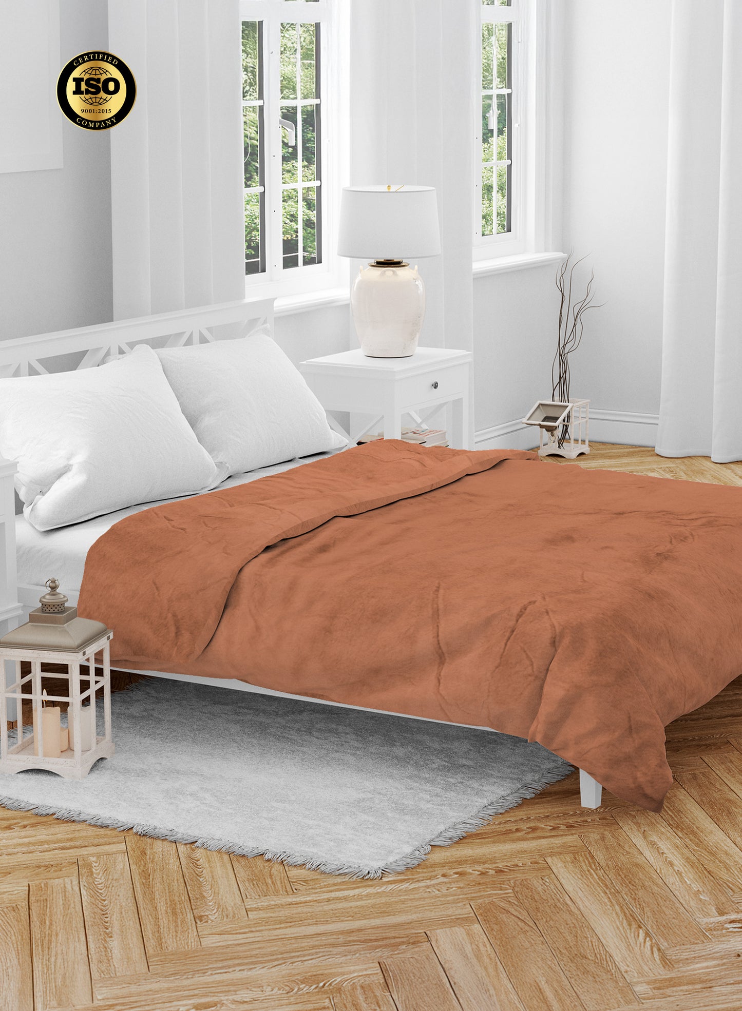 Single Flannel Fleece Blanket 160 × 220 cm – Luxury Soft Solid Single Ply Blanket, Premium Anti-Pill Polyester, Lightweight & Cozy by Parajohn