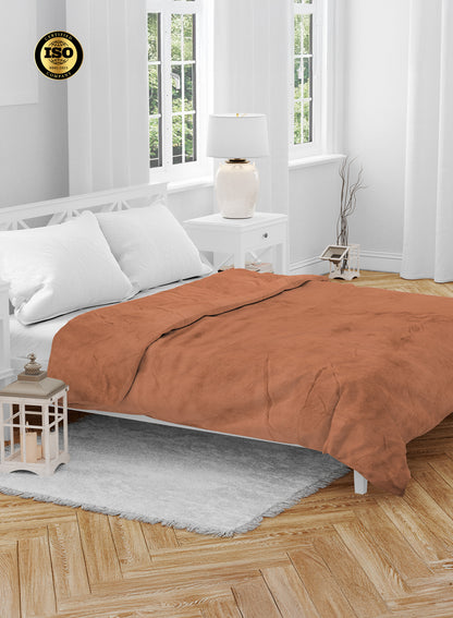 Single Flannel Fleece Blanket 160 × 220 cm – Luxury Soft Solid Single Ply Blanket, Premium Anti-Pill Polyester, Lightweight & Cozy by Parajohn