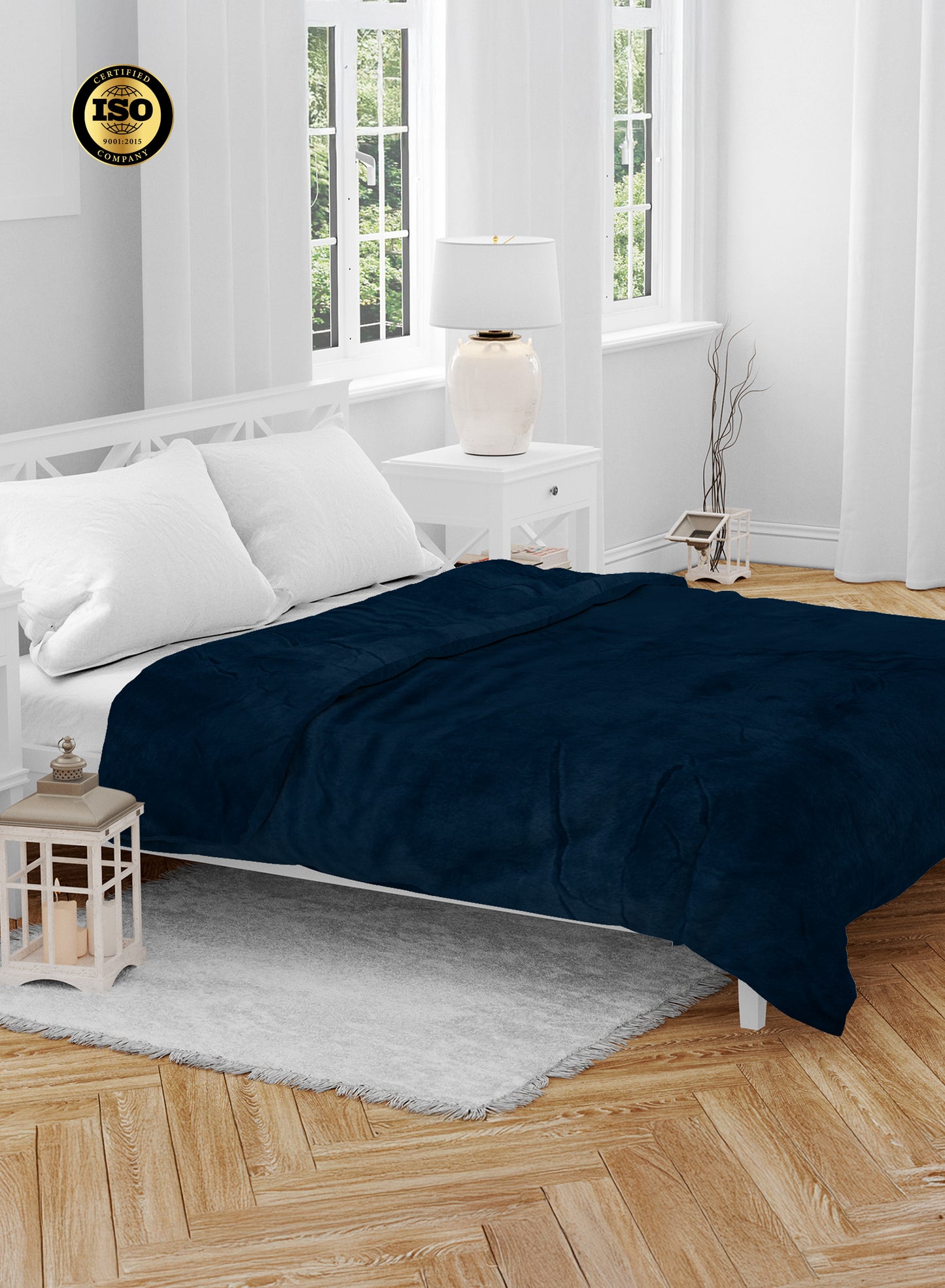 Single Flannel Fleece Blanket 160 × 220 cm – Luxury Soft Solid Single Ply Blanket, Premium Anti-Pill Polyester, Lightweight & Cozy by Parajohn