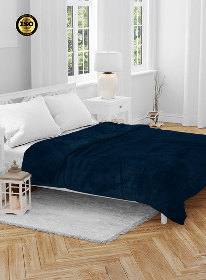 Single Flannel Fleece Blanket 160 × 220 cm – Luxury Soft Solid Single Ply Blanket, Premium Anti-Pill Polyester, Lightweight & Cozy by Parajohn