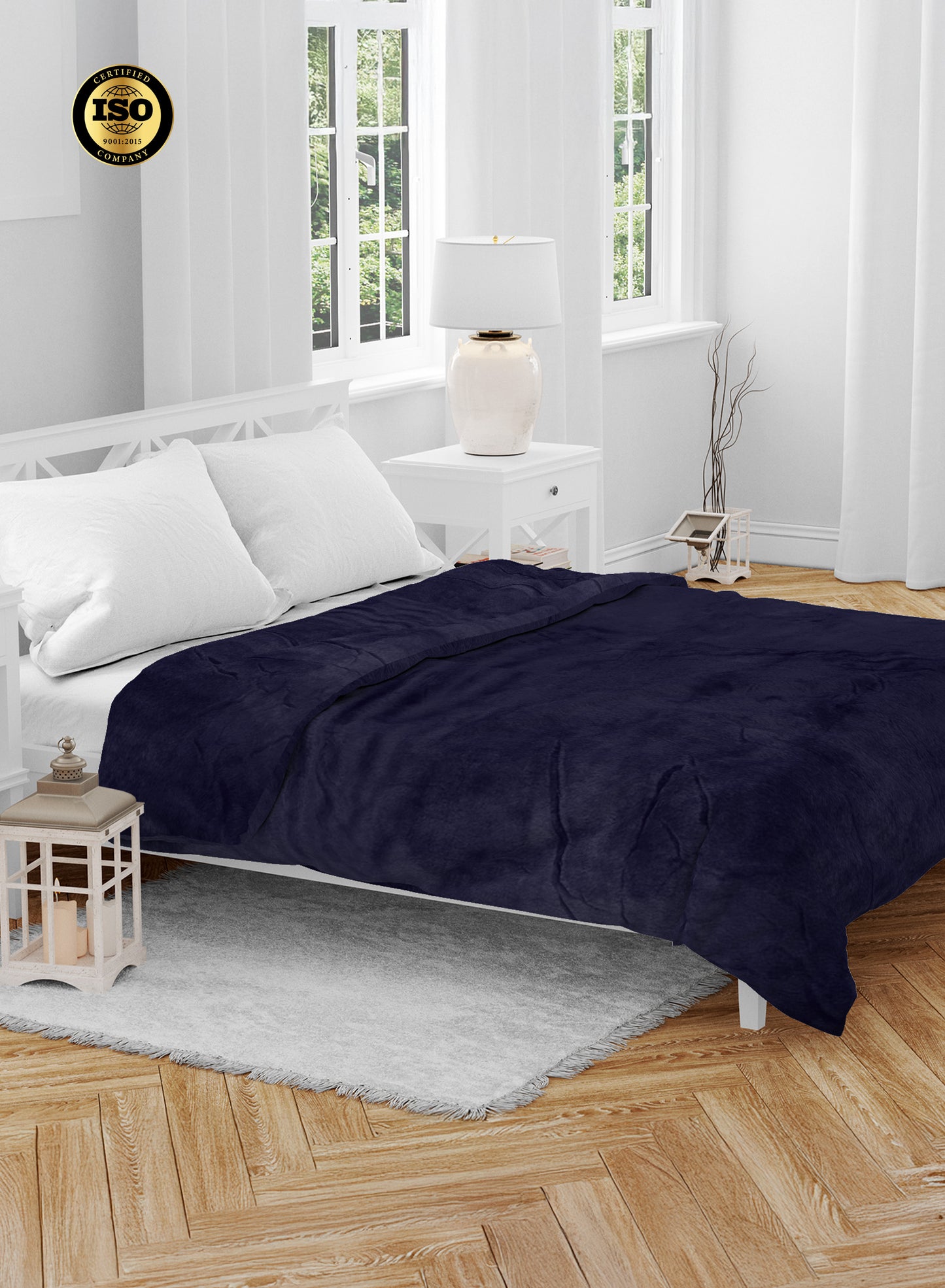 Single Flannel Fleece Blanket 160 × 220 cm – Luxury Soft Solid Single Ply Blanket, Premium Anti-Pill Polyester, Lightweight & Cozy by Parajohn