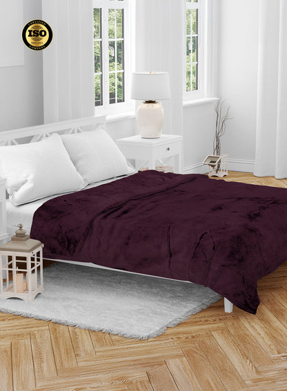 Single Flannel Fleece Blanket 160 × 220 cm – Luxury Soft Solid Single Ply Blanket, Premium Anti-Pill Polyester, Lightweight & Cozy by Parajohn