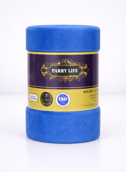 Parry Life Double Solid Flannel Fleece Blanket – Ultra Soft Polyester, Machine Washable, Double Bed Size  PARAJOHN UAE