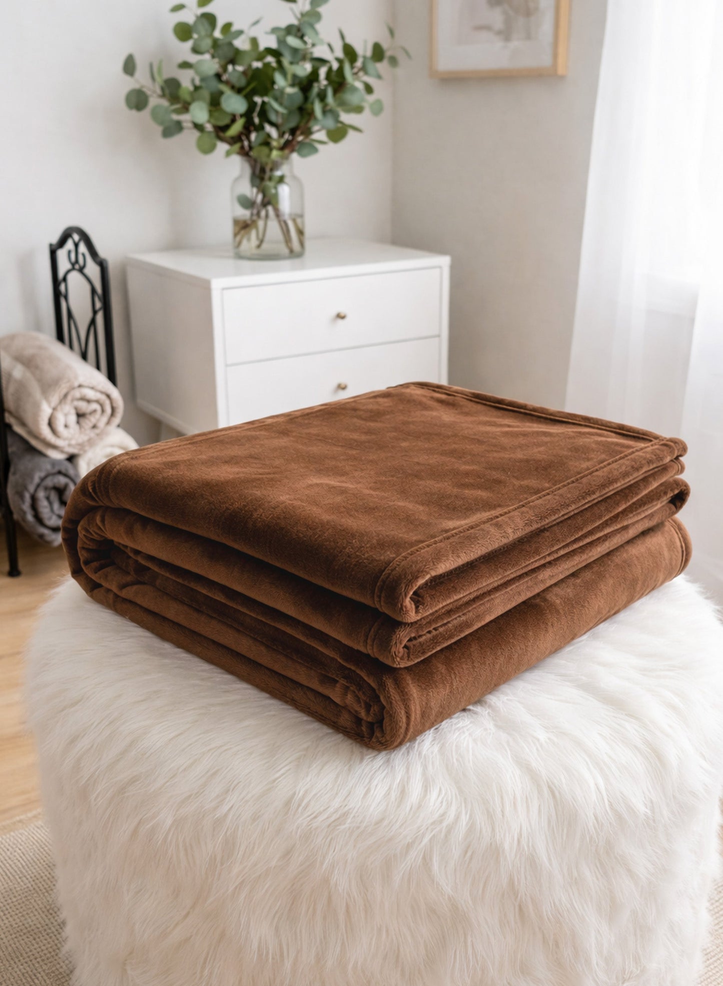 Parry Life Double Solid Flannel Fleece Blanket – Ultra Soft Polyester, Machine Washable, Double Bed Size  PARAJOHN UAE