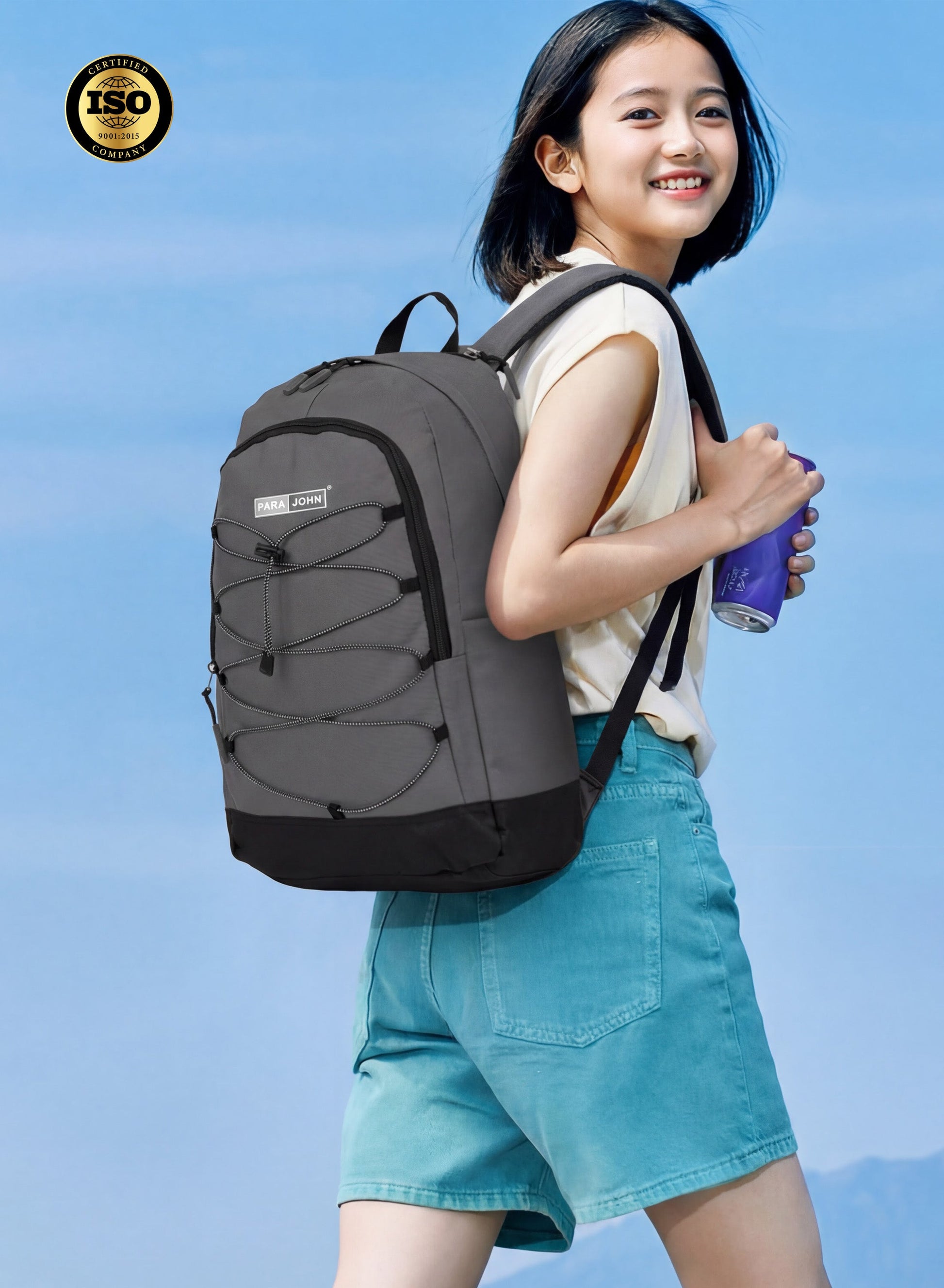 Parajohn Zapper 30L School Bag for Students – 19” Durable Polyester Backpack with Spacious Compartments for School & College  PARAJOHN UAE