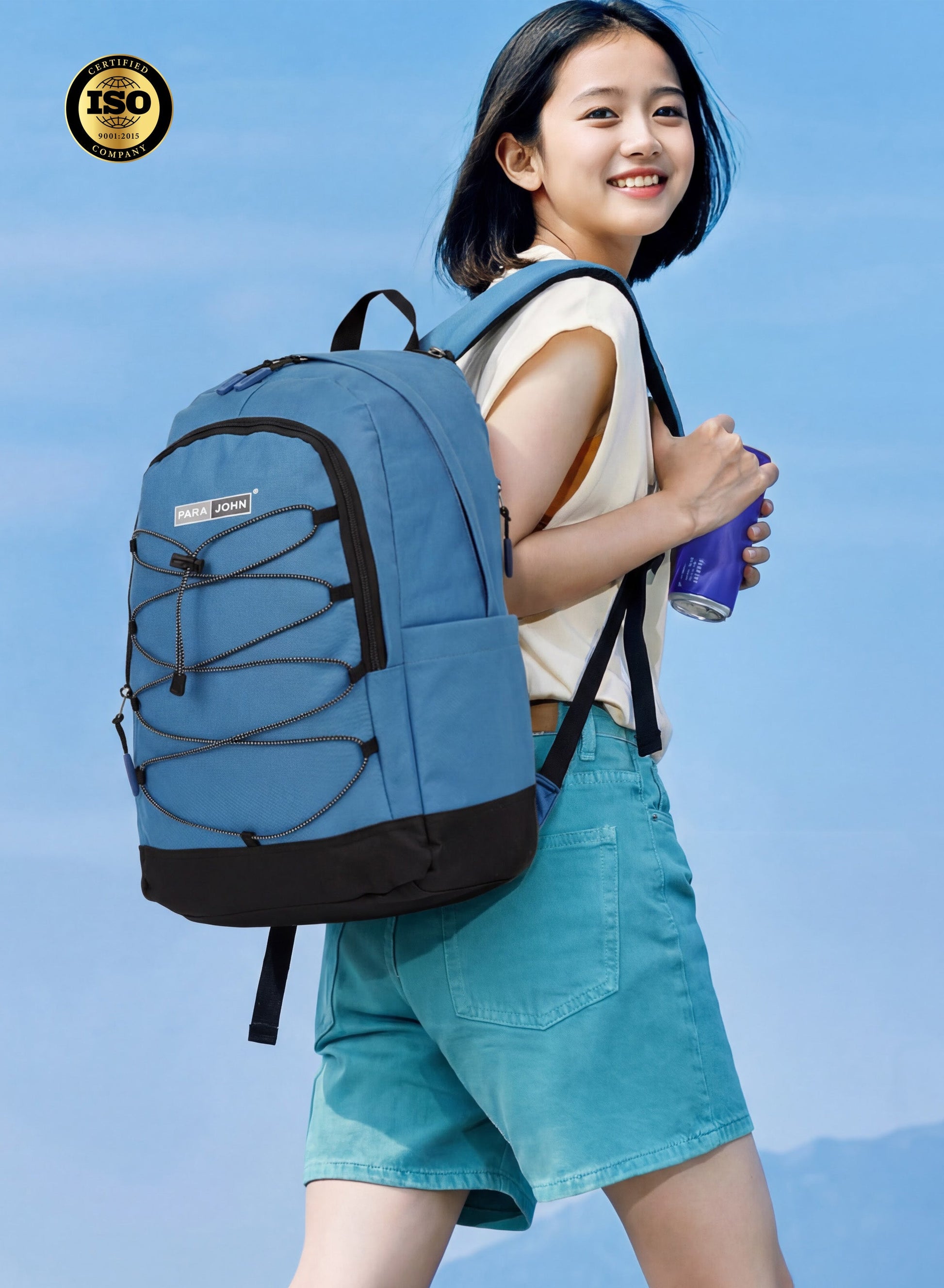 Parajohn Zapper 30L School Bag for Students – 19” Durable Polyester Backpack with Spacious Compartments for School & College  PARAJOHN UAE