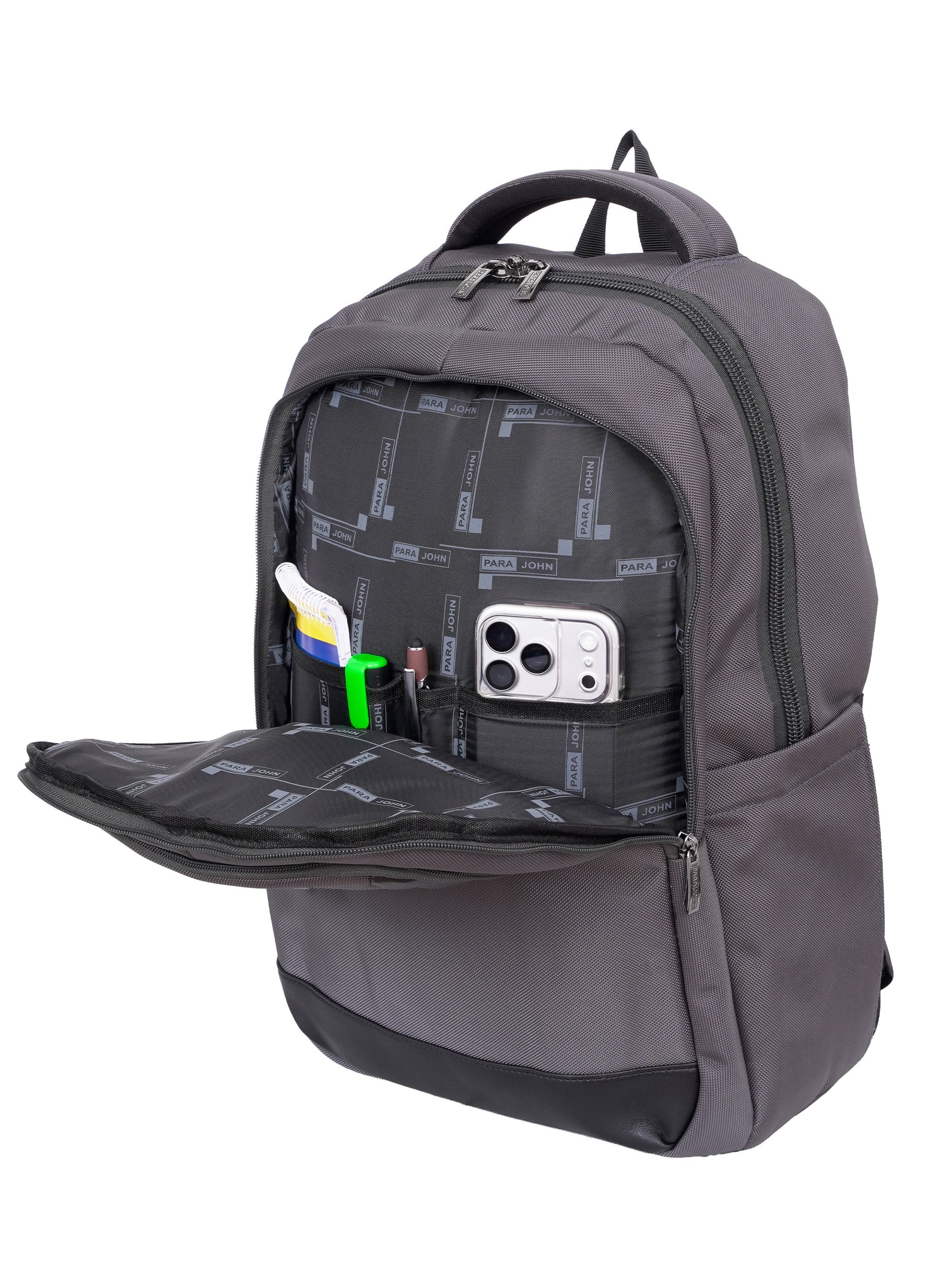 Parajohn TravelPro 18 Inch Travel Backpack for Men – Durable 600D Polyester Multi-Compartment Business & Travel Backpack with Heavy-Duty Zippers  PARAJOHN UAE