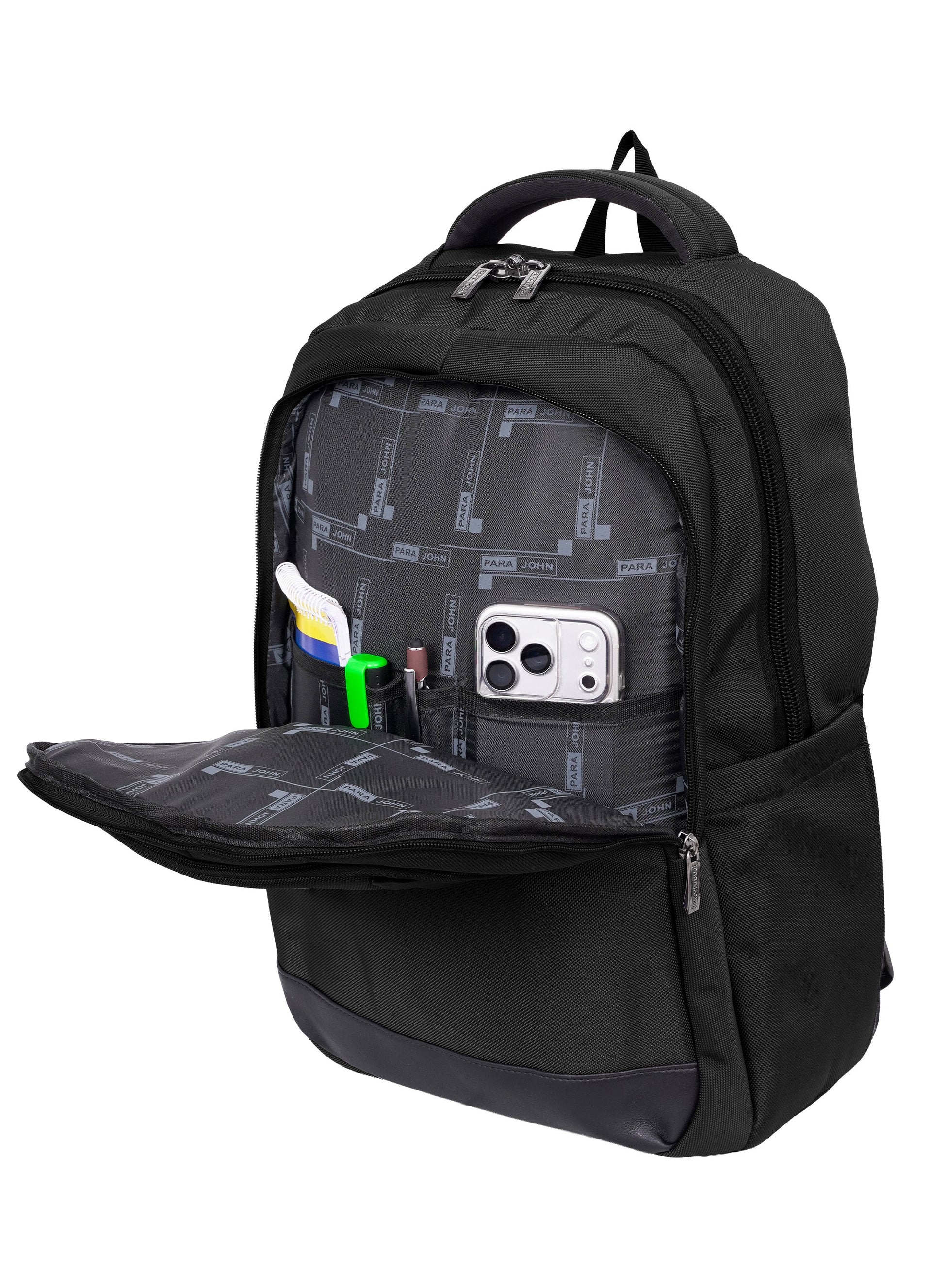 Parajohn TravelPro 18 Inch Travel Backpack for Men – Durable 600D Polyester Multi-Compartment Business & Travel Backpack with Heavy-Duty Zippers  PARAJOHN UAE