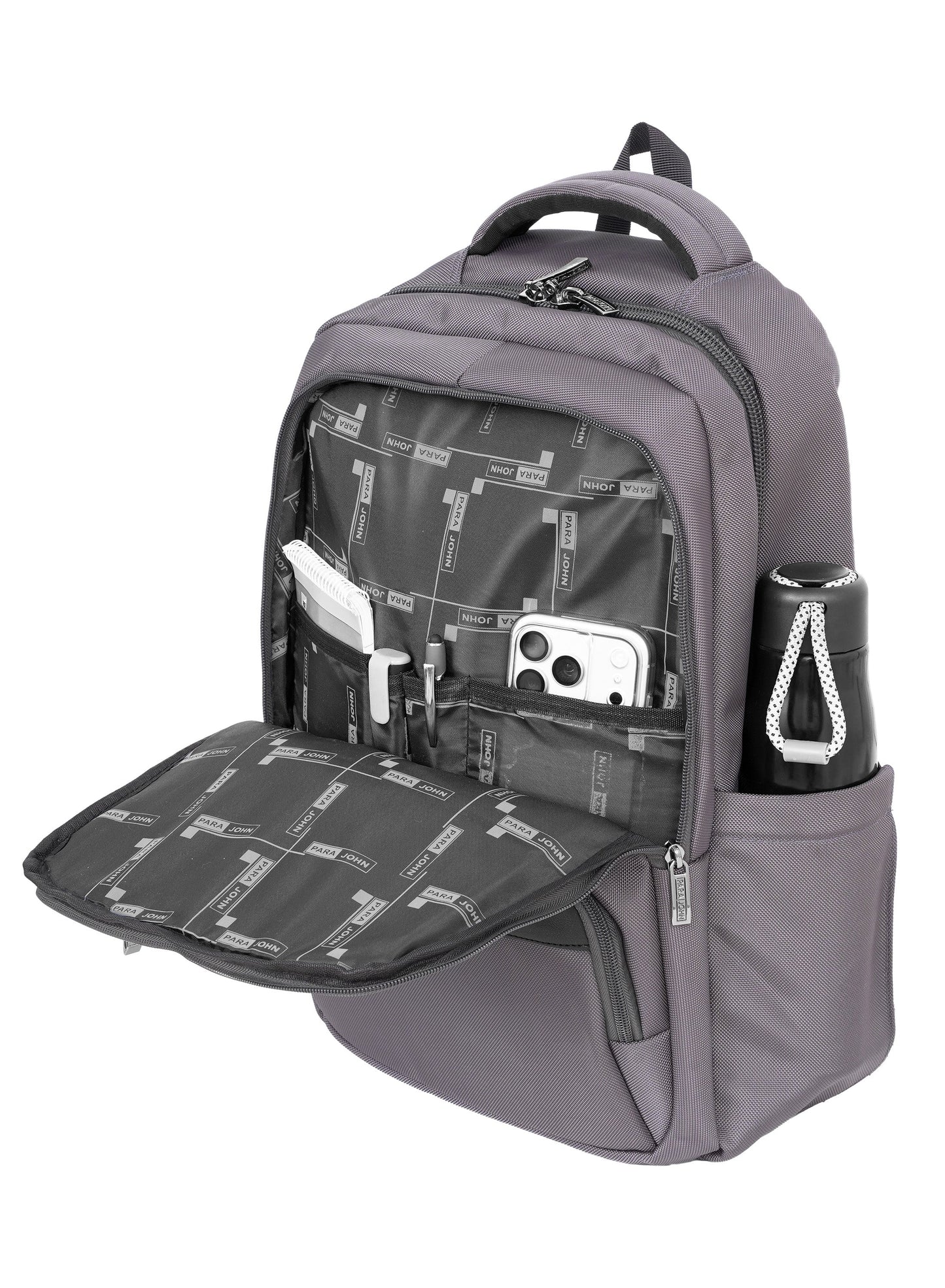 Parajohn TravelPro 18 Inch Travel Backpack for Men – Durable 600D Polyester Multi-Compartment Business & Travel Backpack with Heavy-Duty Zippers  PARAJOHN UAE