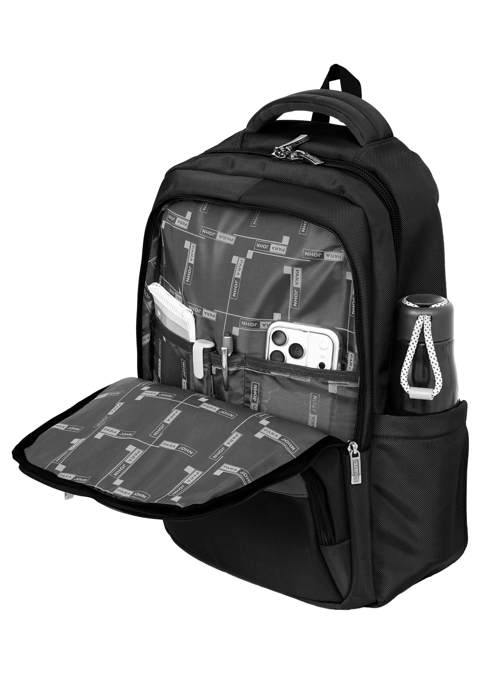 Parajohn TravelPro 18 Inch Travel Backpack for Men – Durable 600D Polyester Multi-Compartment Business & Travel Backpack with Heavy-Duty Zippers  PARAJOHN UAE