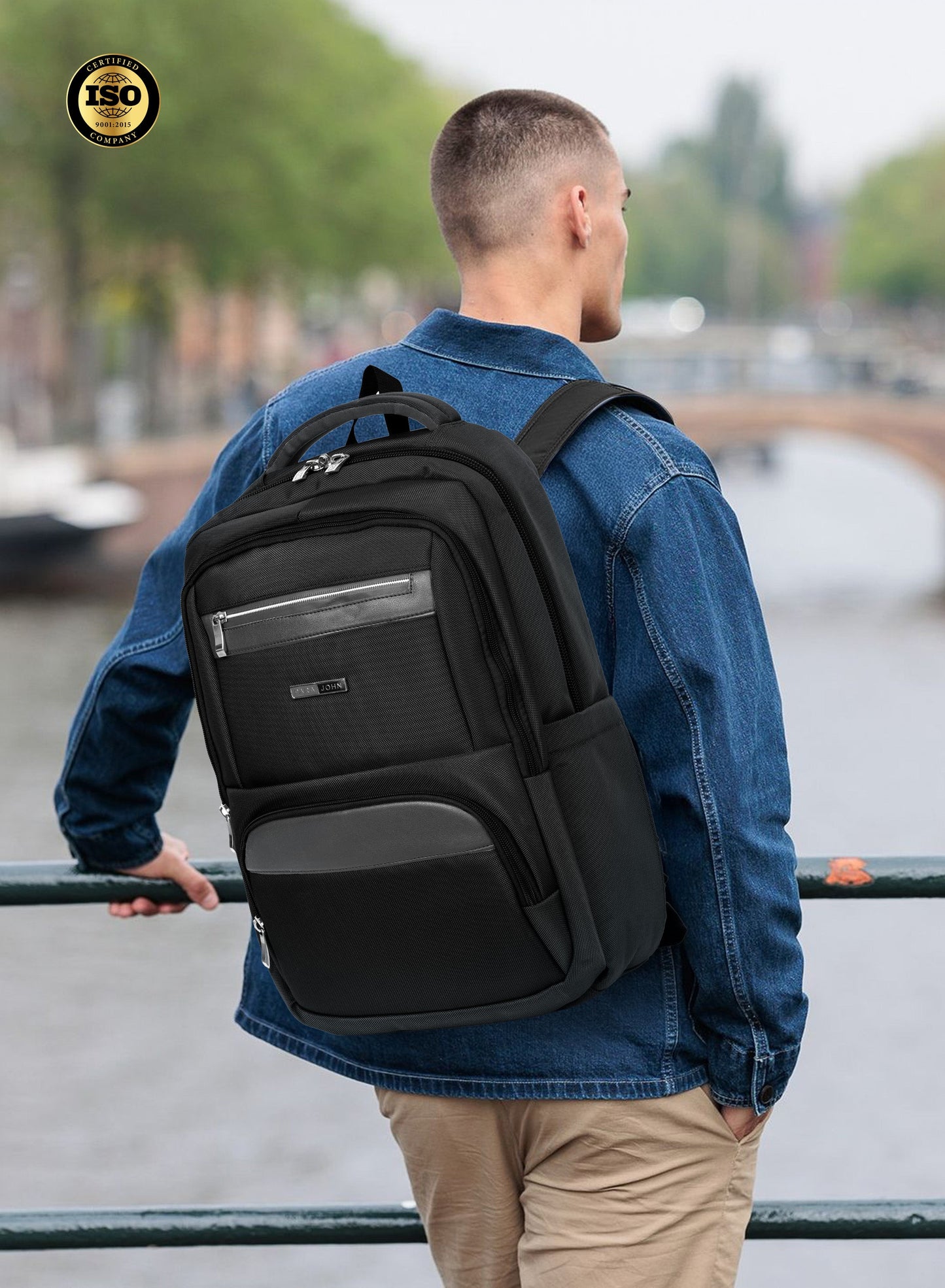 Parajohn TravelPro 18 Inch Travel Backpack for Men – Durable 600D Polyester Multi-Compartment Business & Travel Backpack with Heavy-Duty Zippers  PARAJOHN UAE