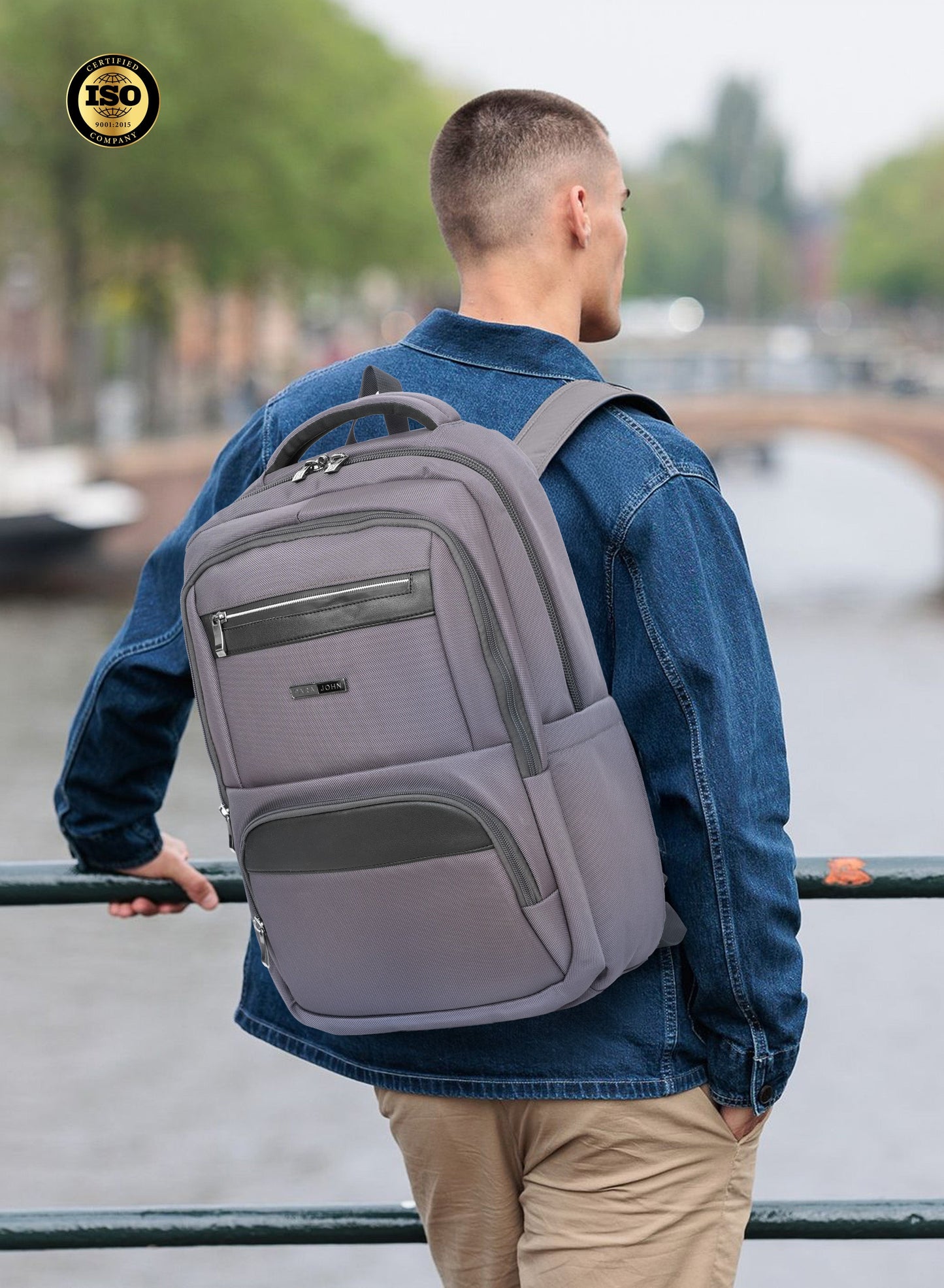 Parajohn TravelPro 18 Inch Travel Backpack for Men – Durable 600D Polyester Multi-Compartment Business & Travel Backpack with Heavy-Duty Zippers  PARAJOHN UAE
