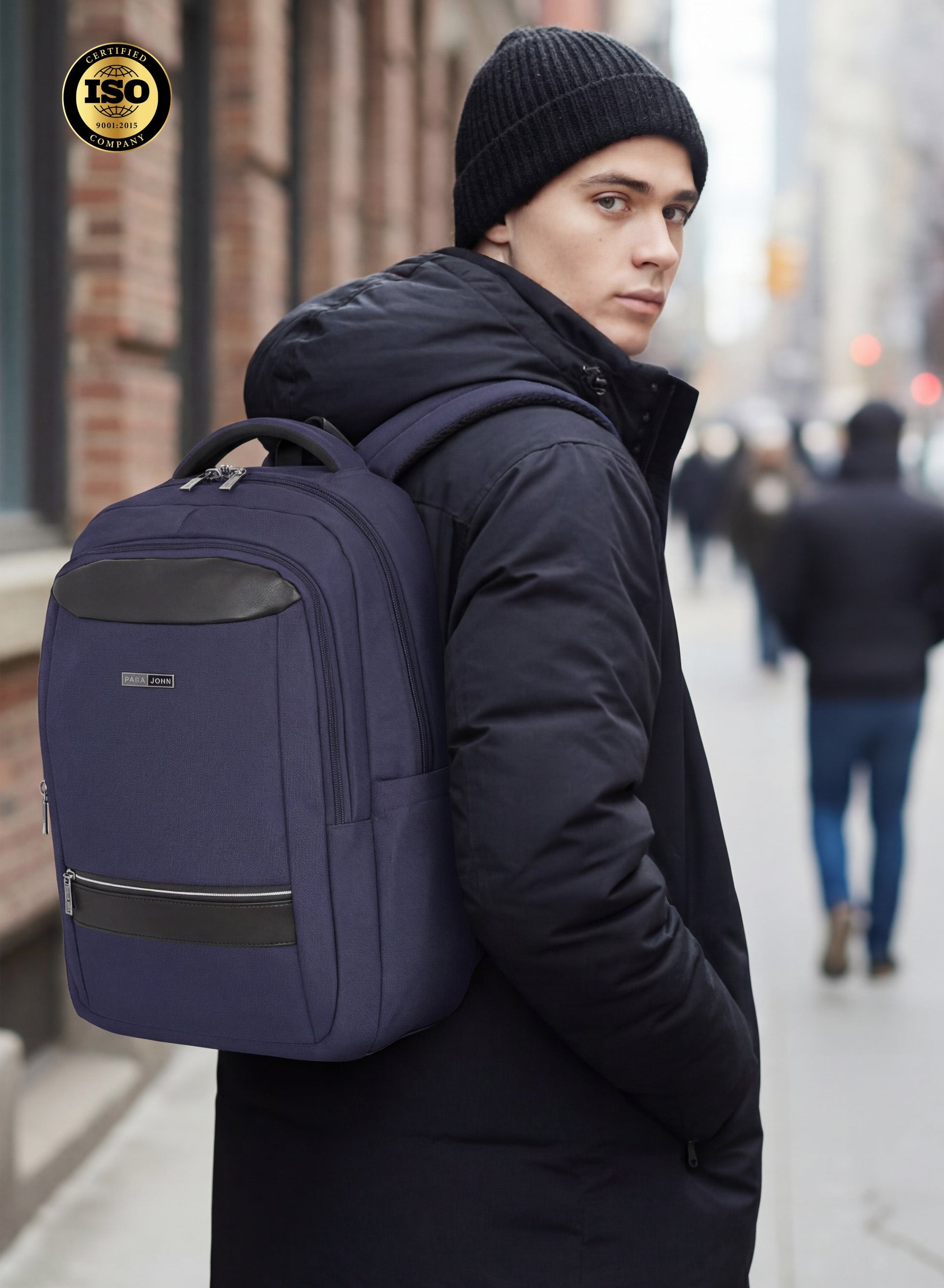 Parajohn TravelPro 18 Inch Travel Backpack for Men – Durable 600D Polyester Multi-Compartment Business & Travel Backpack with Heavy-Duty Zippers  PARAJOHN UAE
