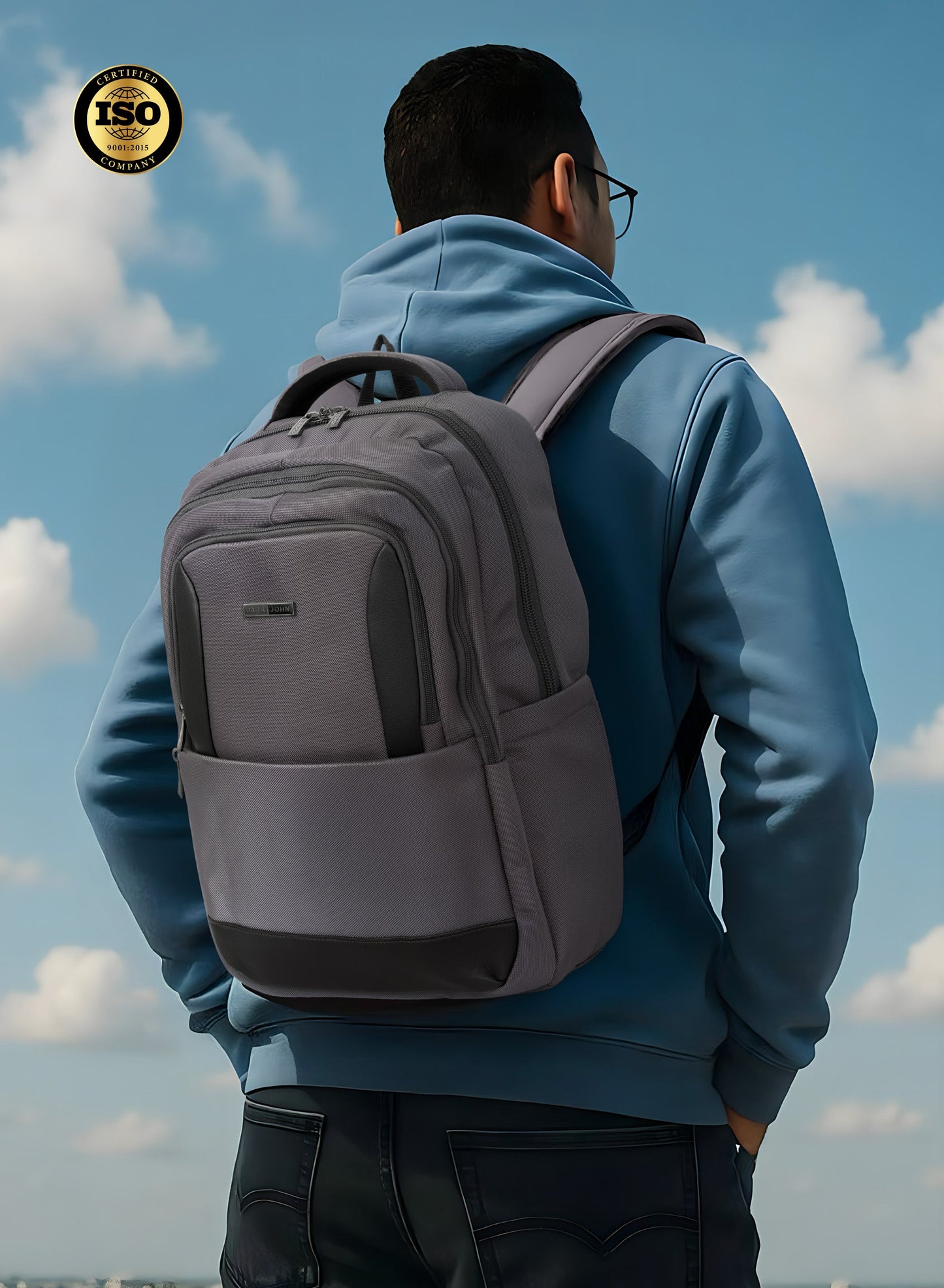 Parajohn TravelPro 18 Inch Travel Backpack for Men – Durable 600D Polyester Multi-Compartment Business & Travel Backpack with Heavy-Duty Zippers  PARAJOHN UAE