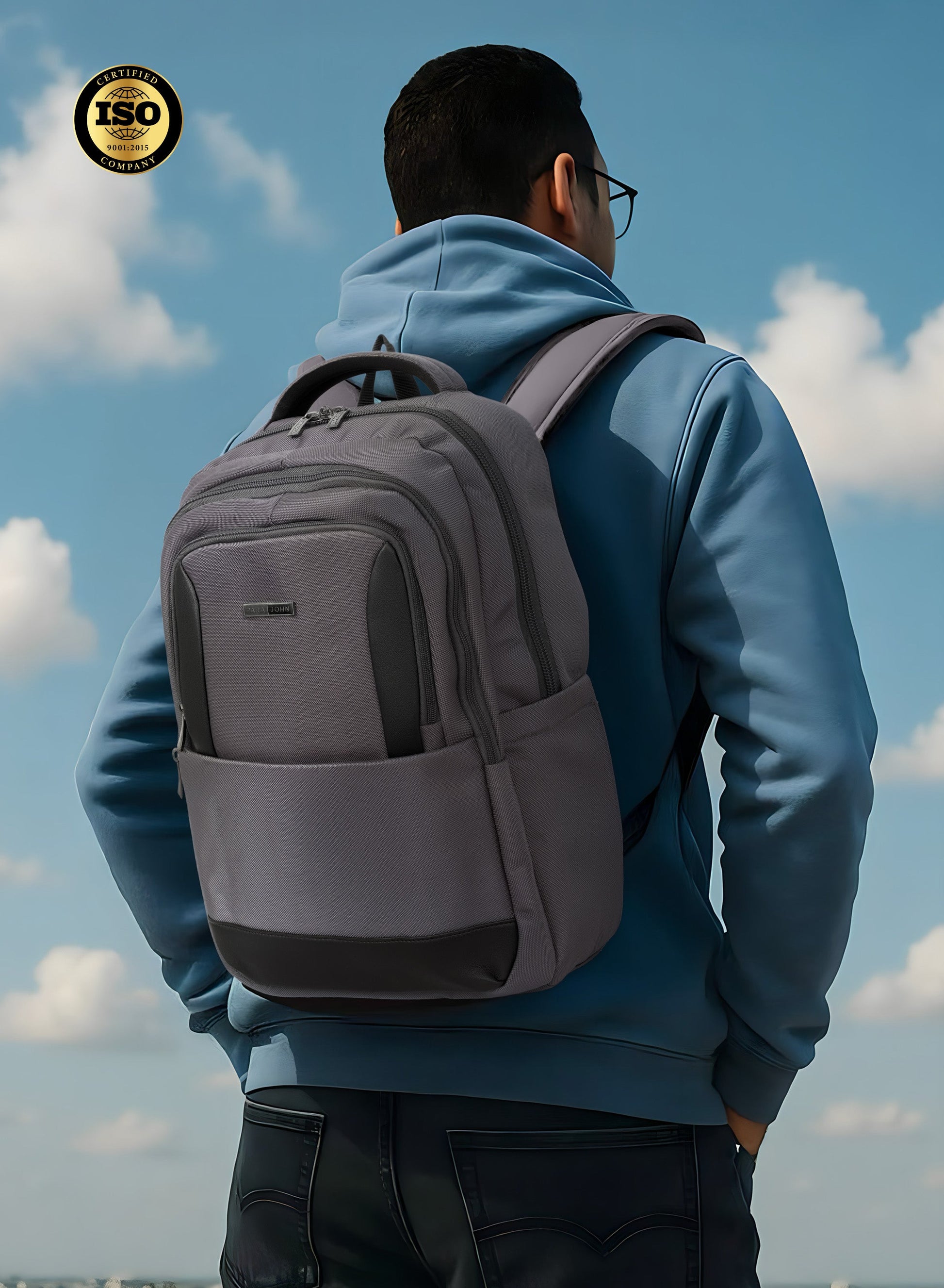 Parajohn TravelPro 18 Inch Travel Backpack for Men – Durable 600D Polyester Multi-Compartment Business & Travel Backpack with Heavy-Duty Zippers  PARAJOHN UAE