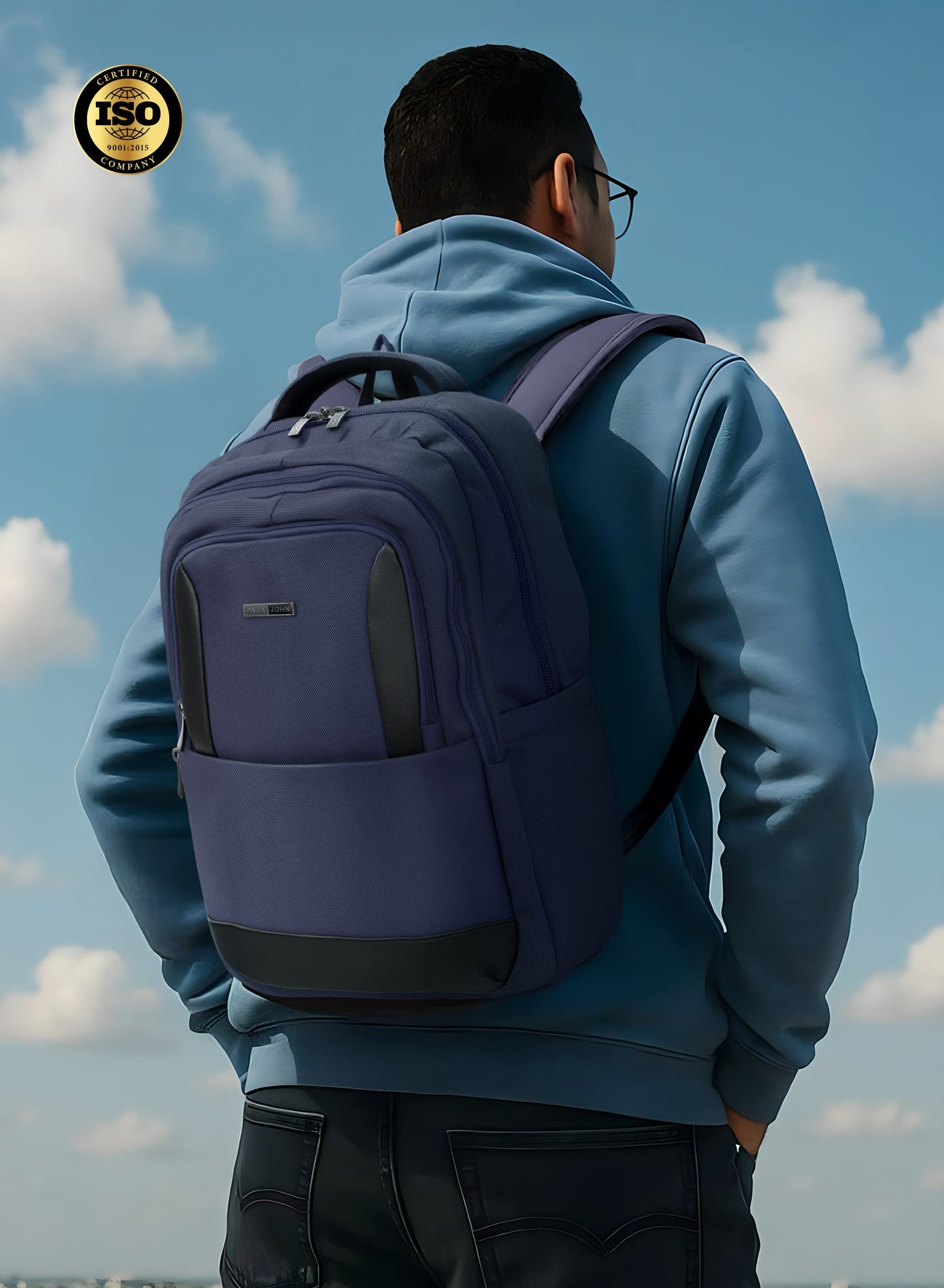 Parajohn TravelPro 18 Inch Travel Backpack for Men – Durable 600D Polyester Multi-Compartment Business & Travel Backpack with Heavy-Duty Zippers  PARAJOHN UAE