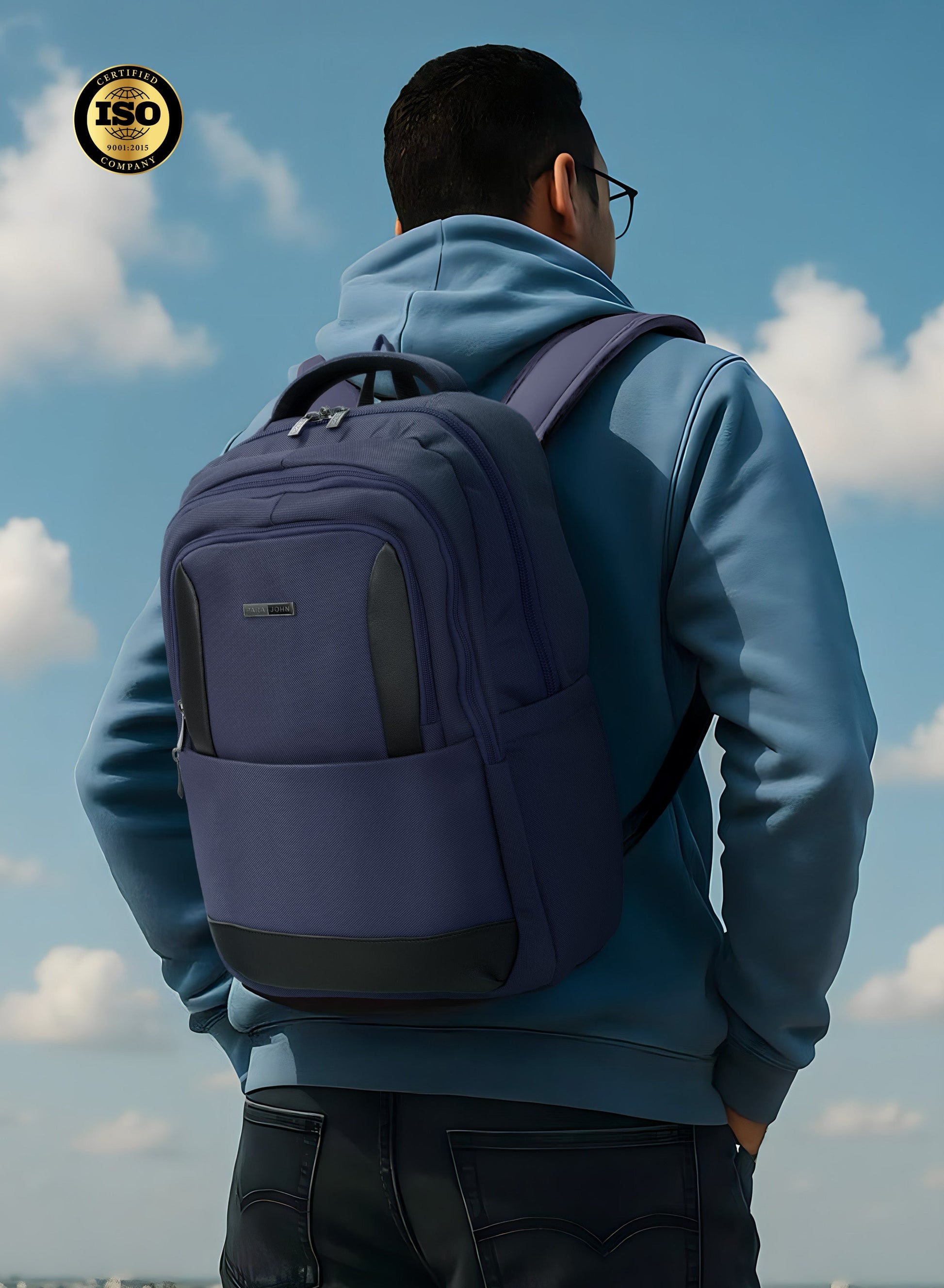 Parajohn TravelPro 18 Inch Travel Backpack for Men – Durable 600D Polyester Multi-Compartment Business & Travel Backpack with Heavy-Duty Zippers  PARAJOHN UAE